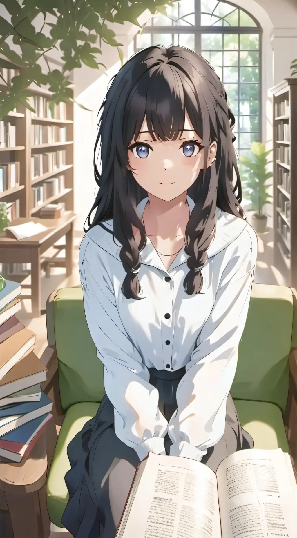 ai character: Luna background