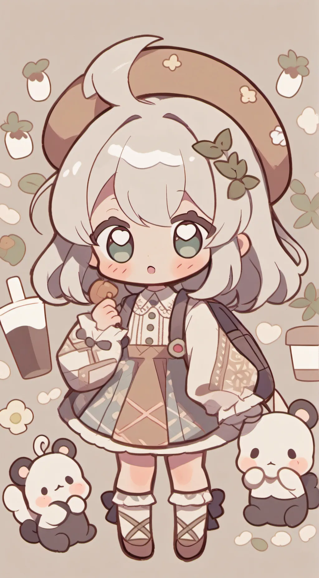 ai character: 6 bebes en tu casa background