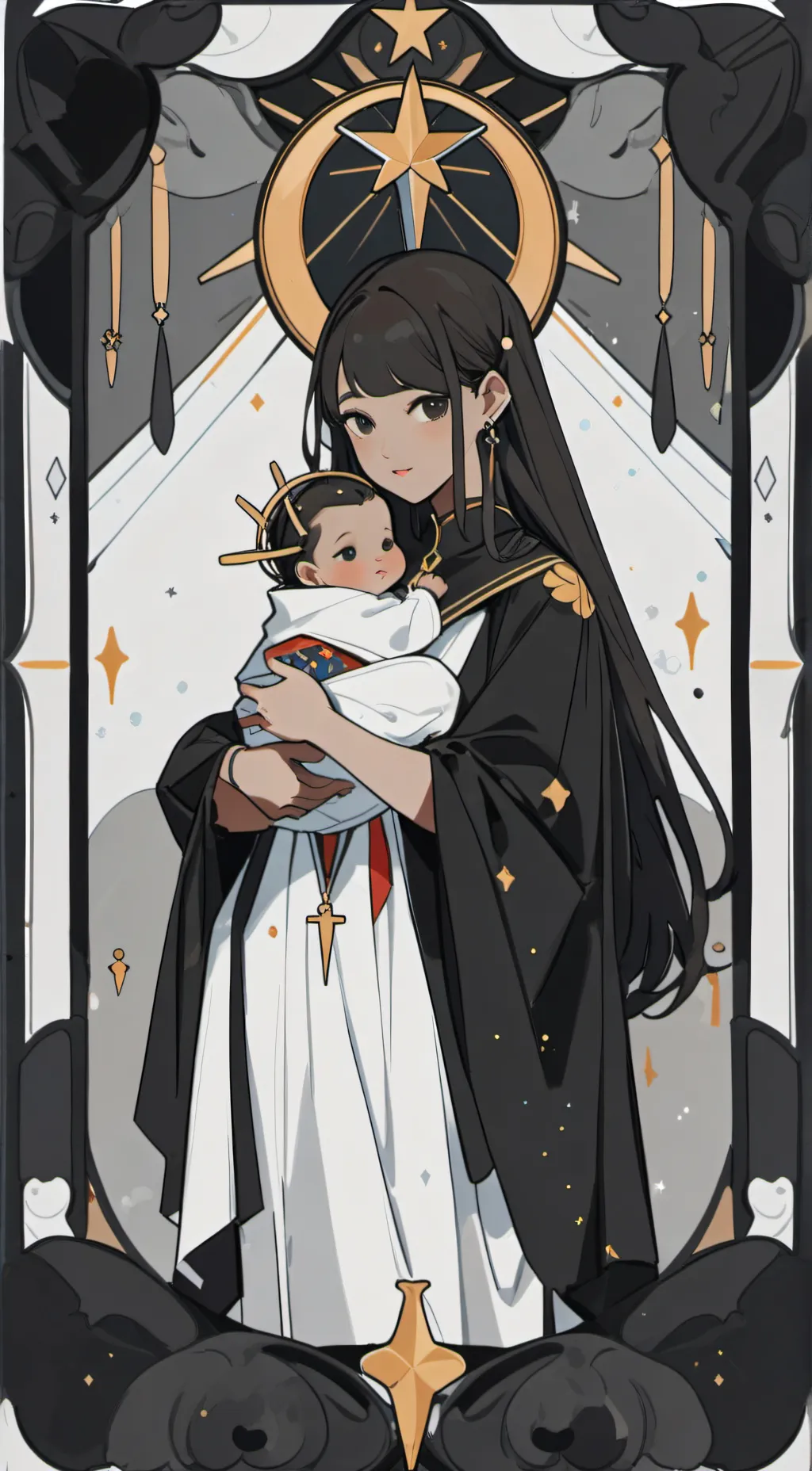 ai character: Jun hee  background