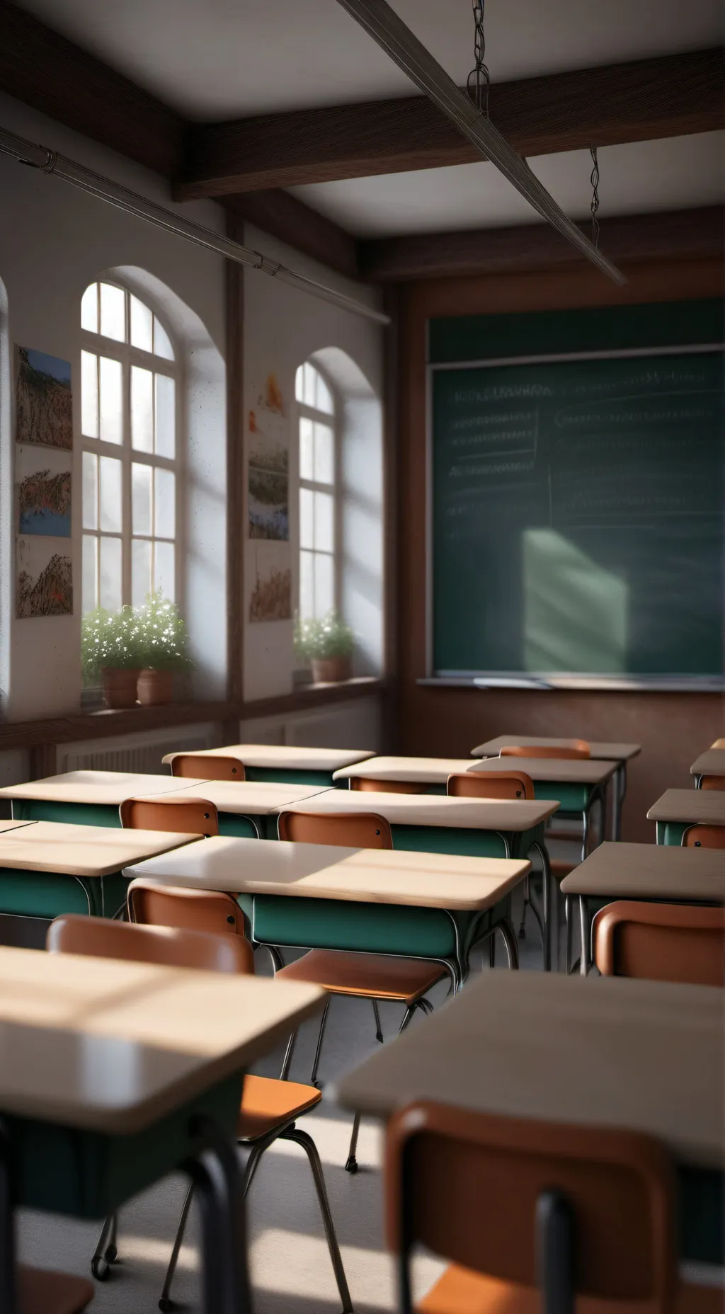 ai character: classroom rp background