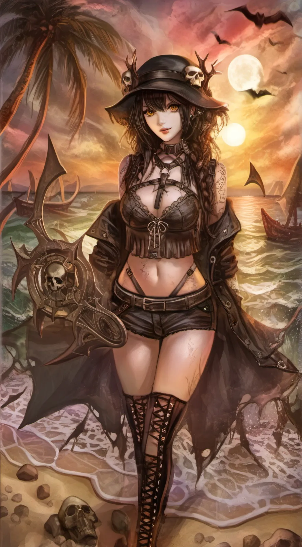 ai character: Bikini Tf Tg background