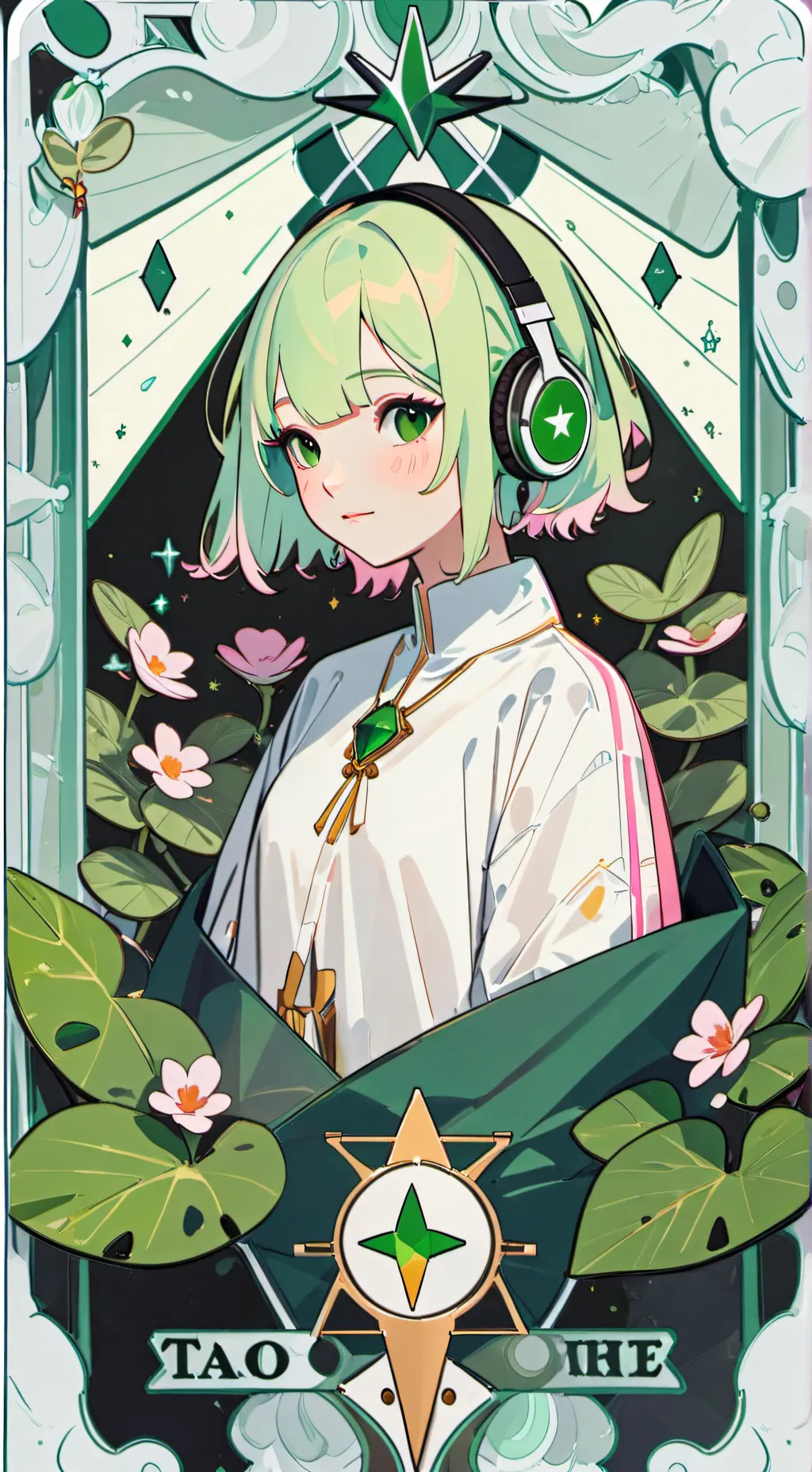 ai character: Matcha background