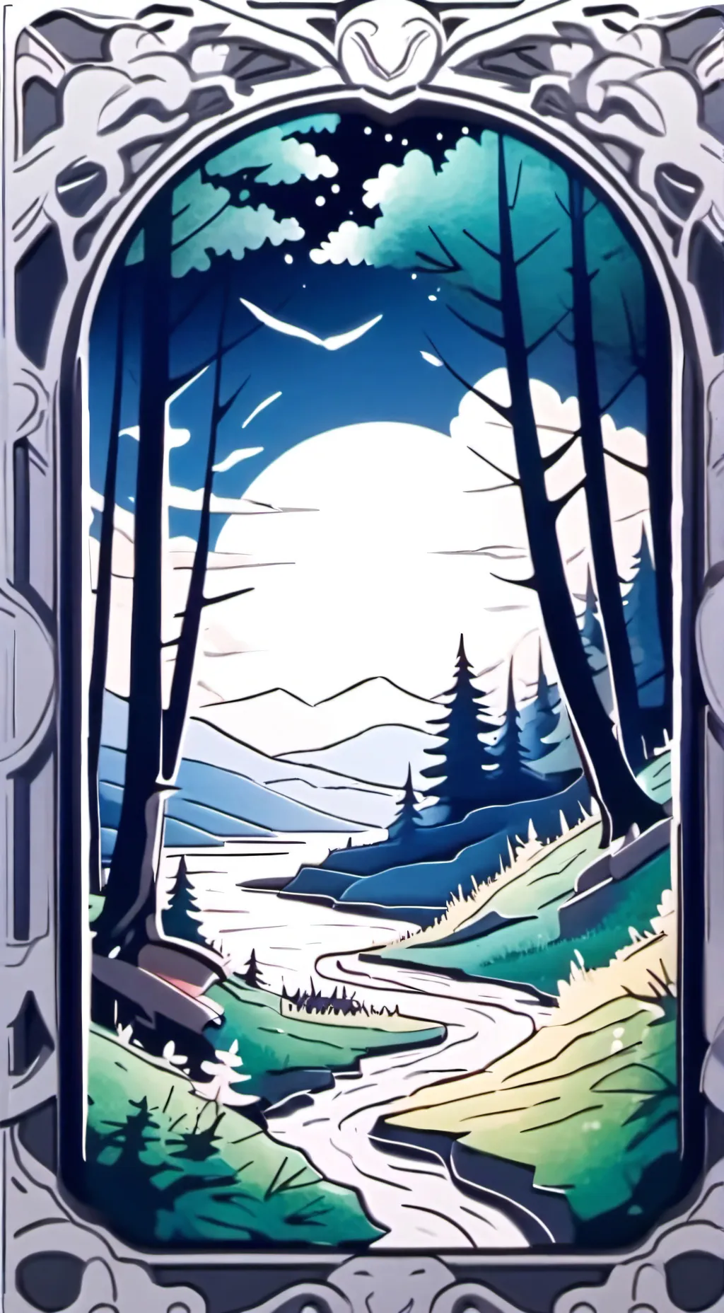 ai character: Upper moons background