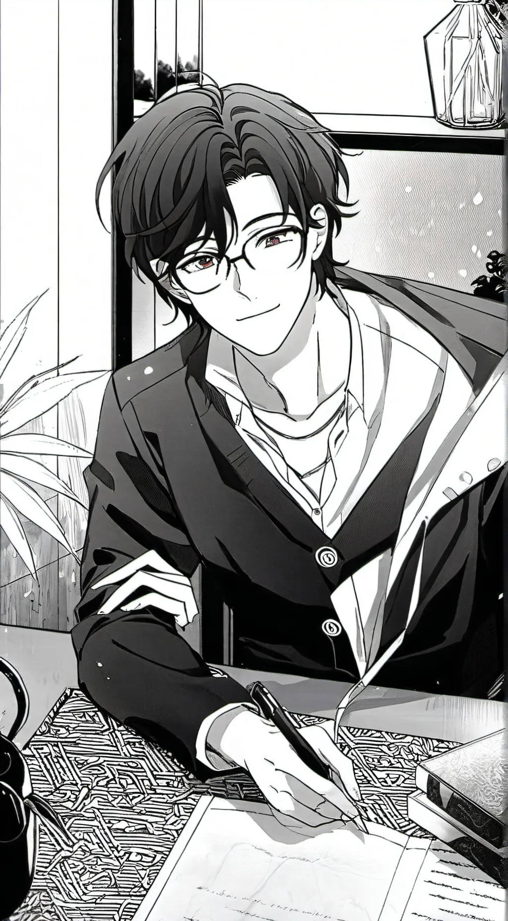 ai character: Mike 😭💗 background