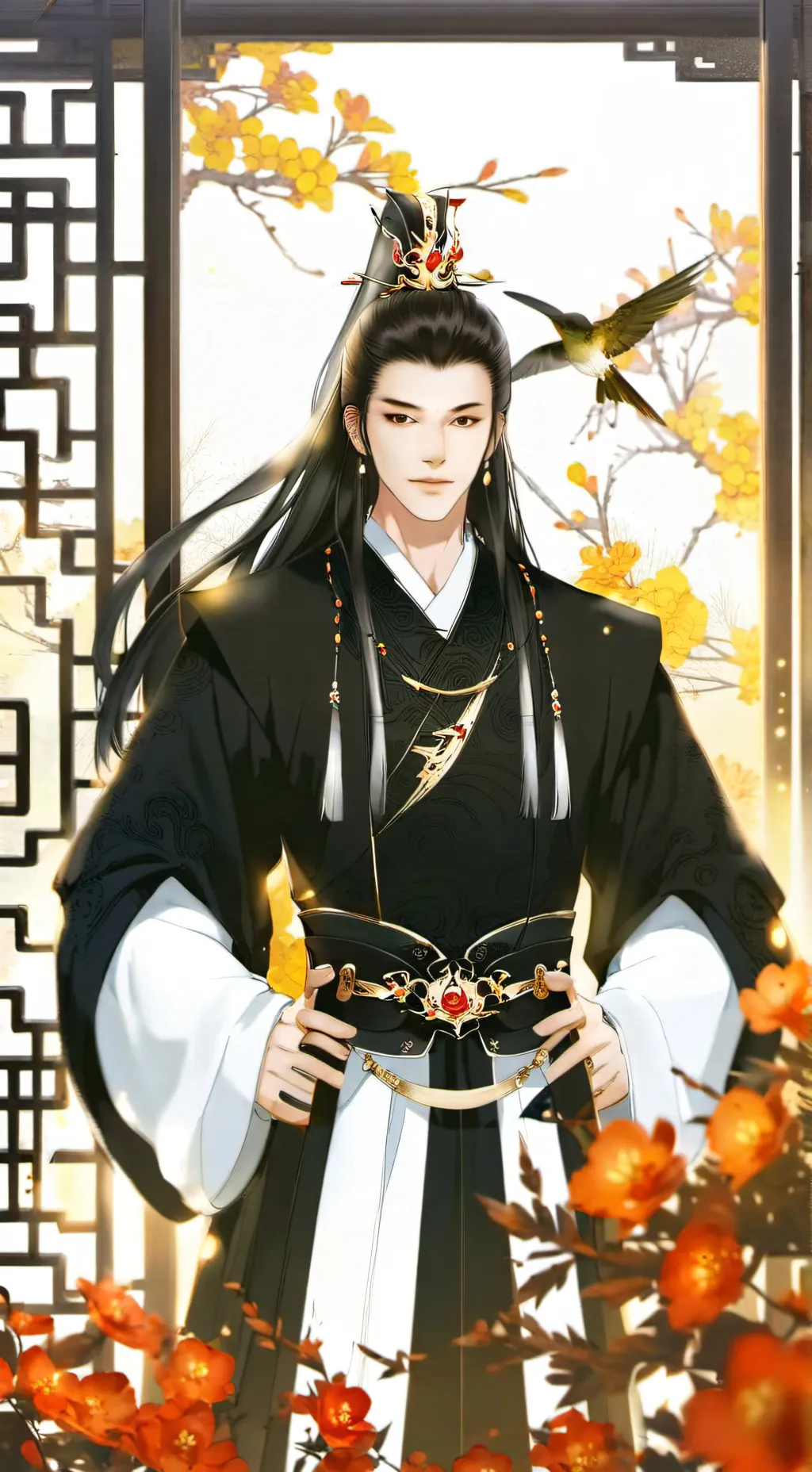 ai character: 3 ancient men background