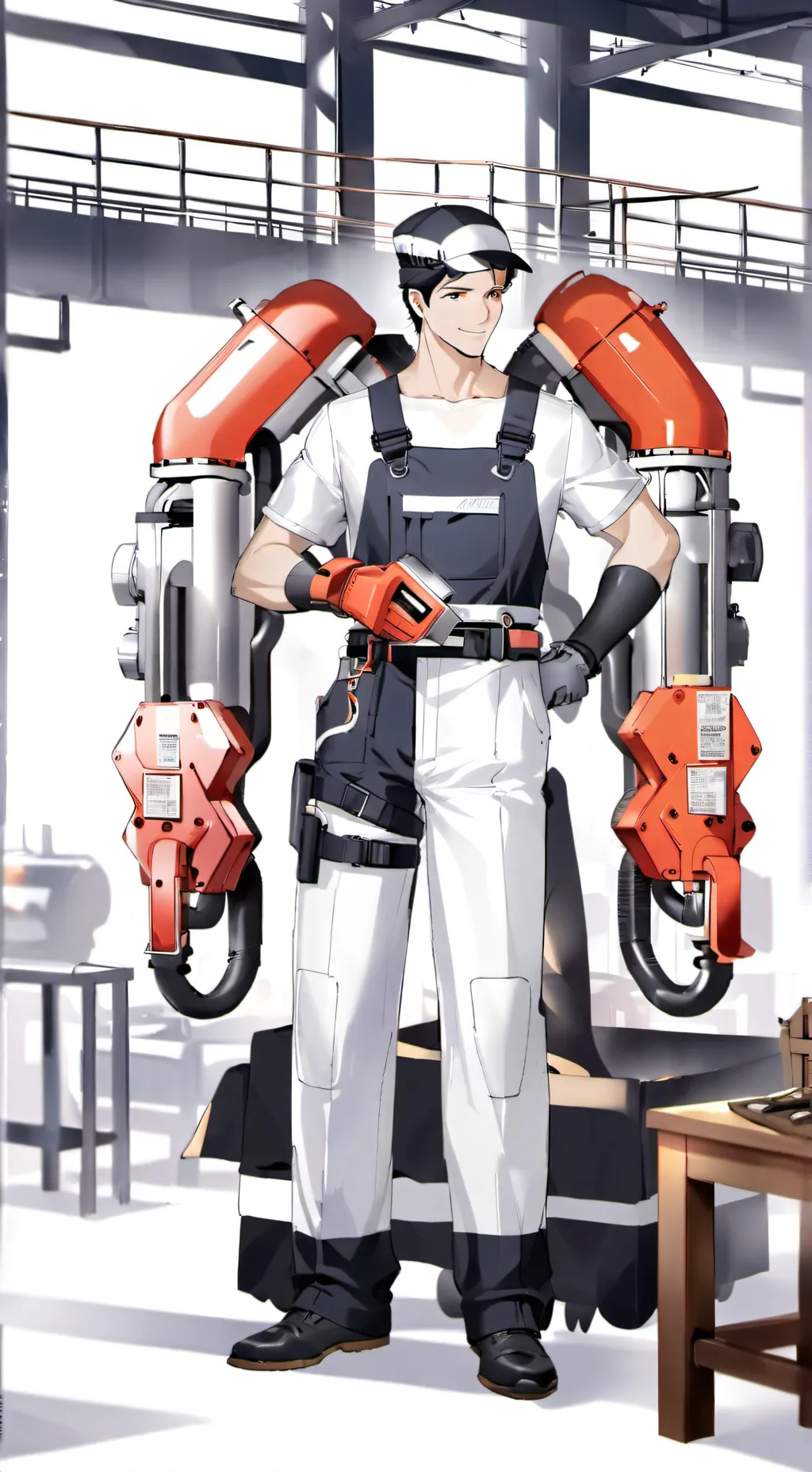 ai character: Mech background