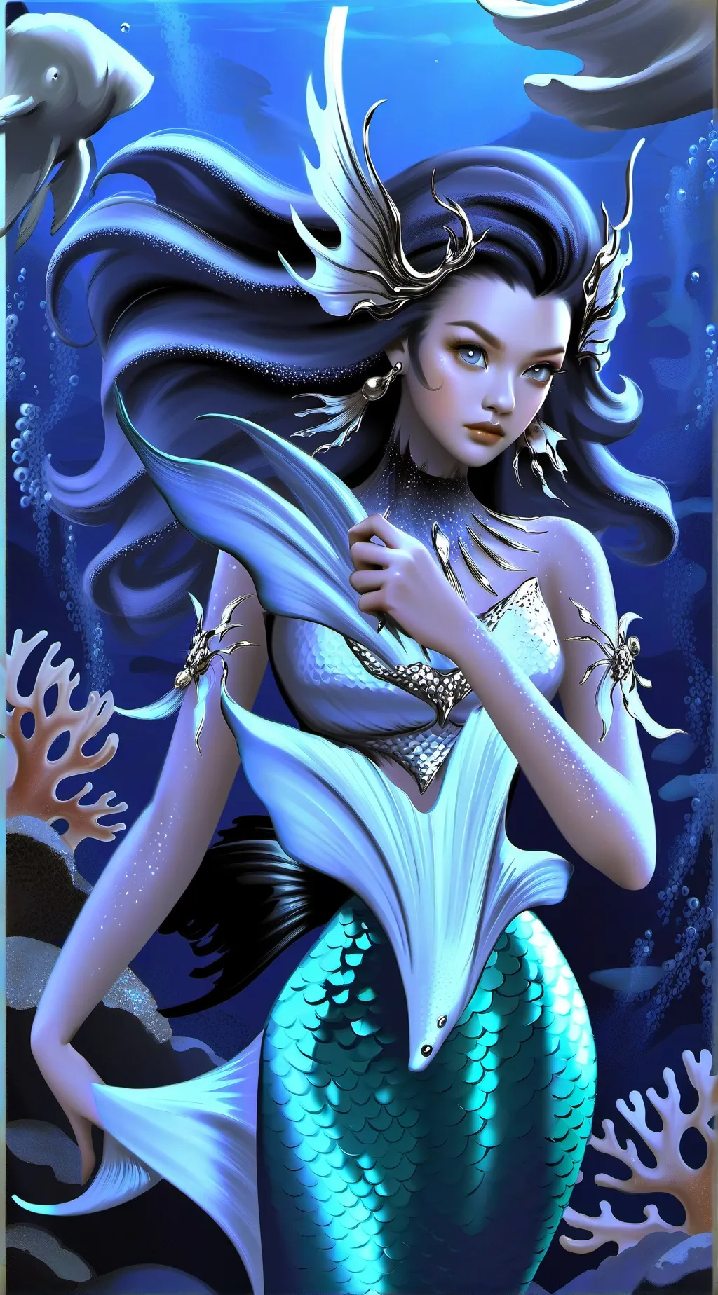 ai character: Kassidy (mermaid) background