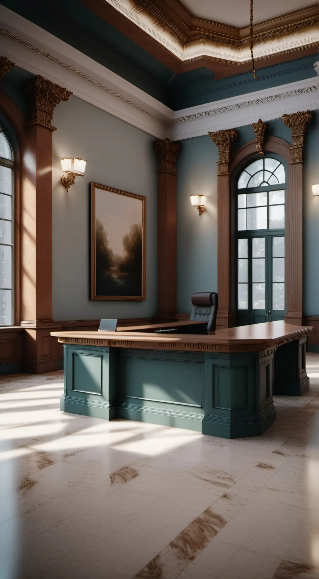 ai character: The bank background