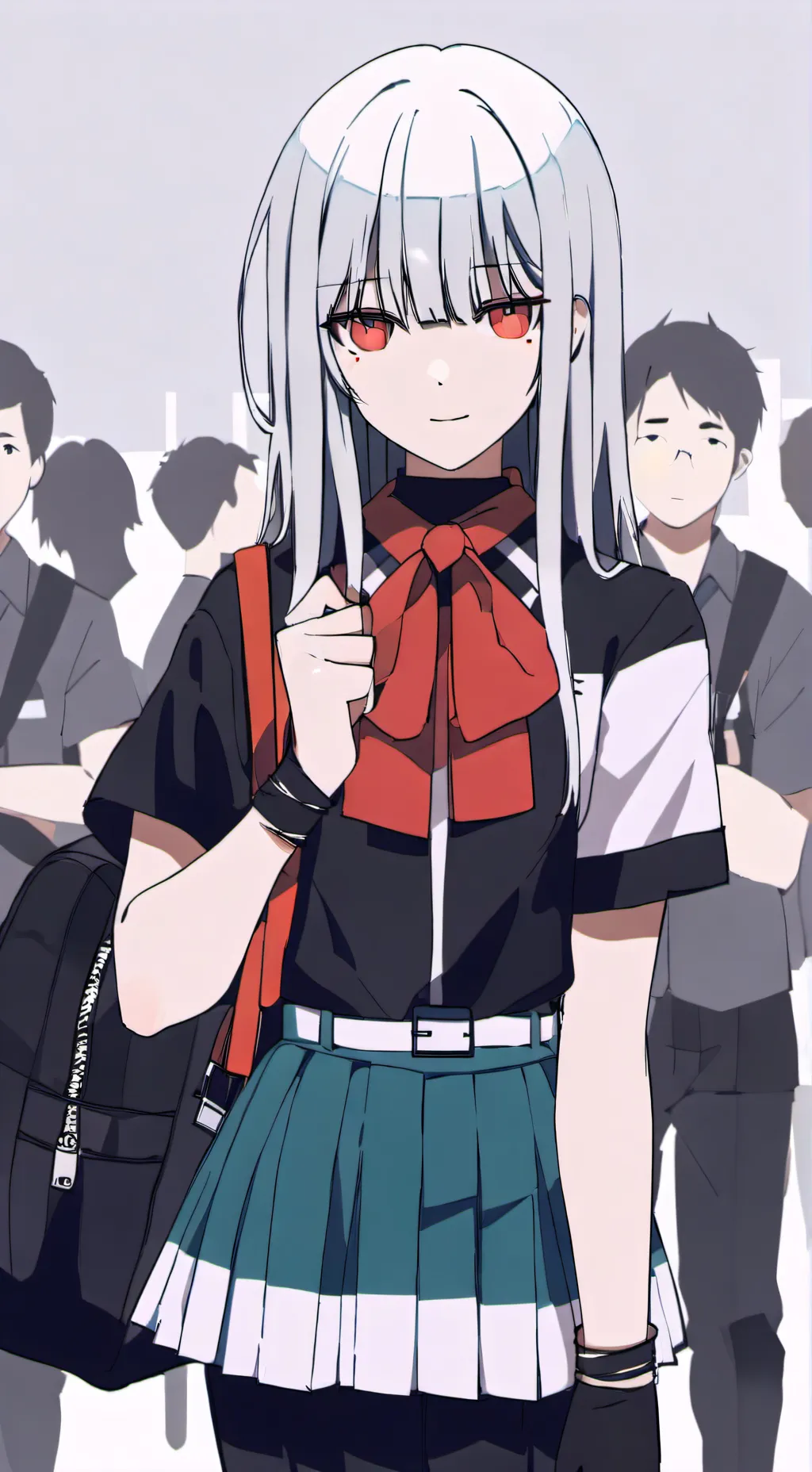 ai character: женщина background