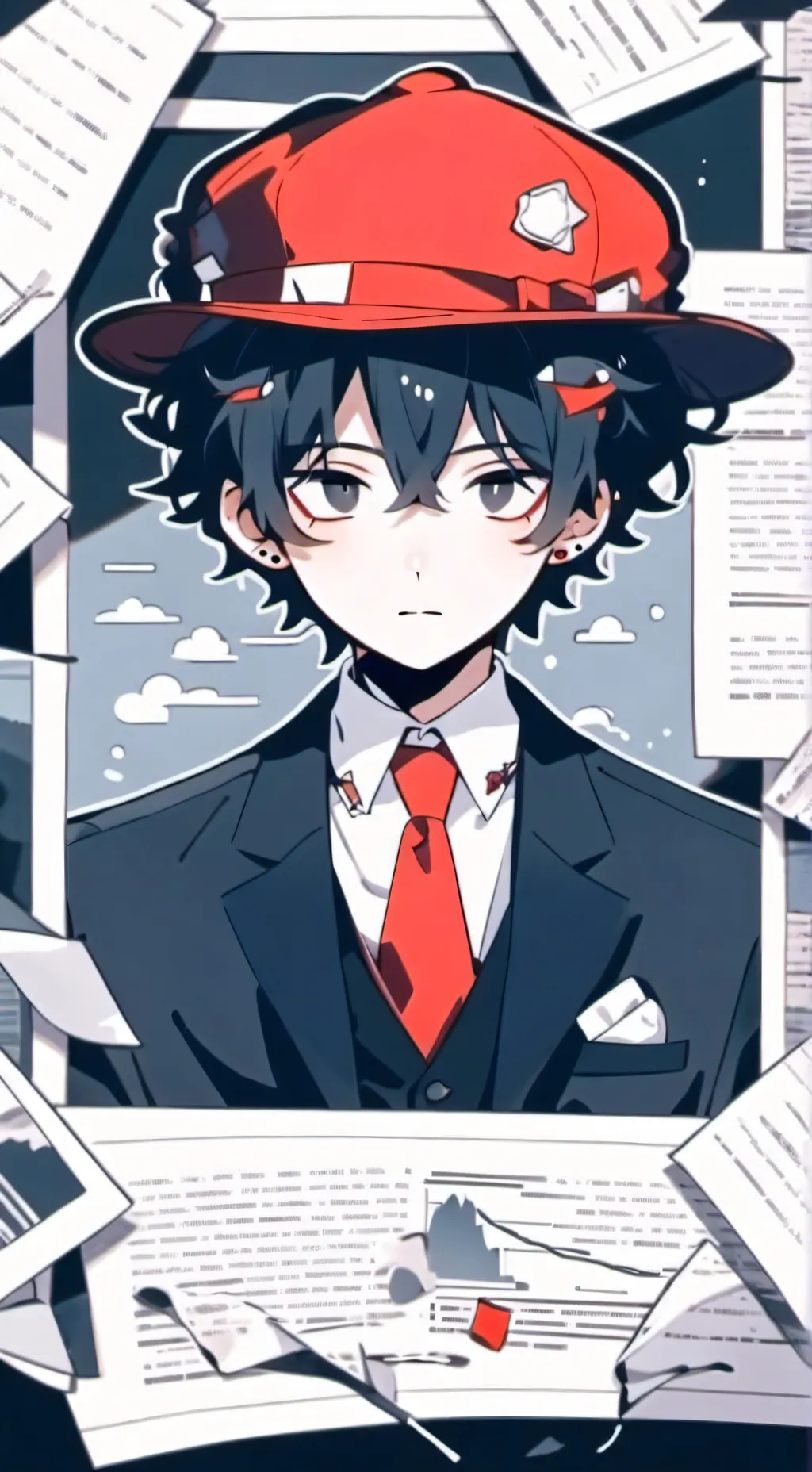 ai character: Gag sleepover background