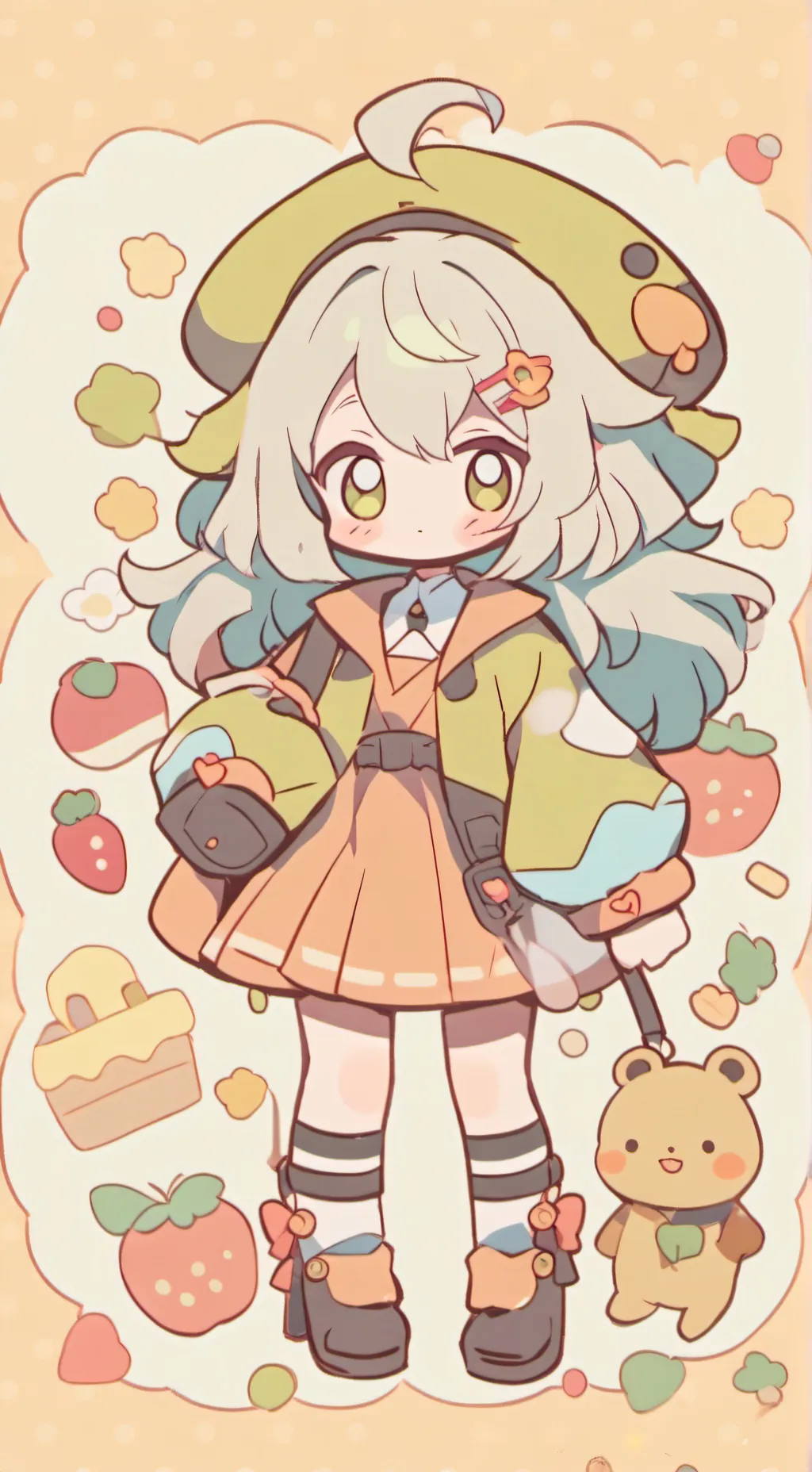 ai character: 7 MTS in heaven background