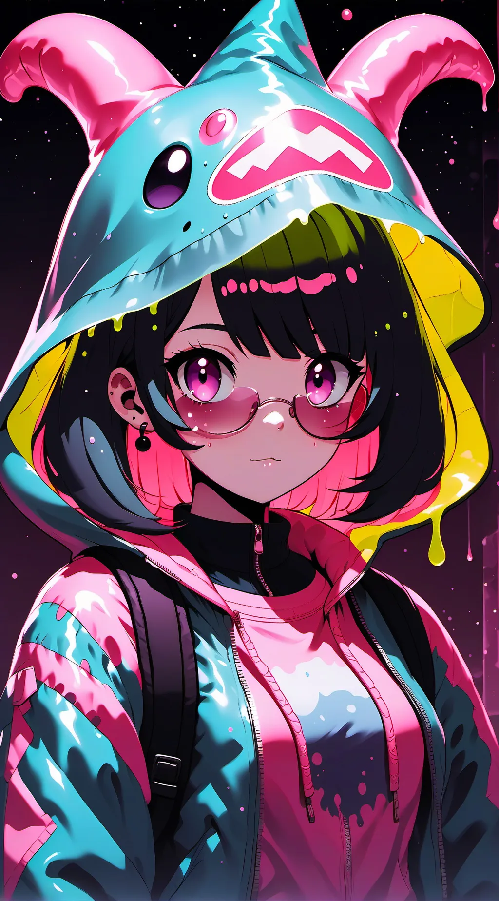 ai character: Slimei(party slime background