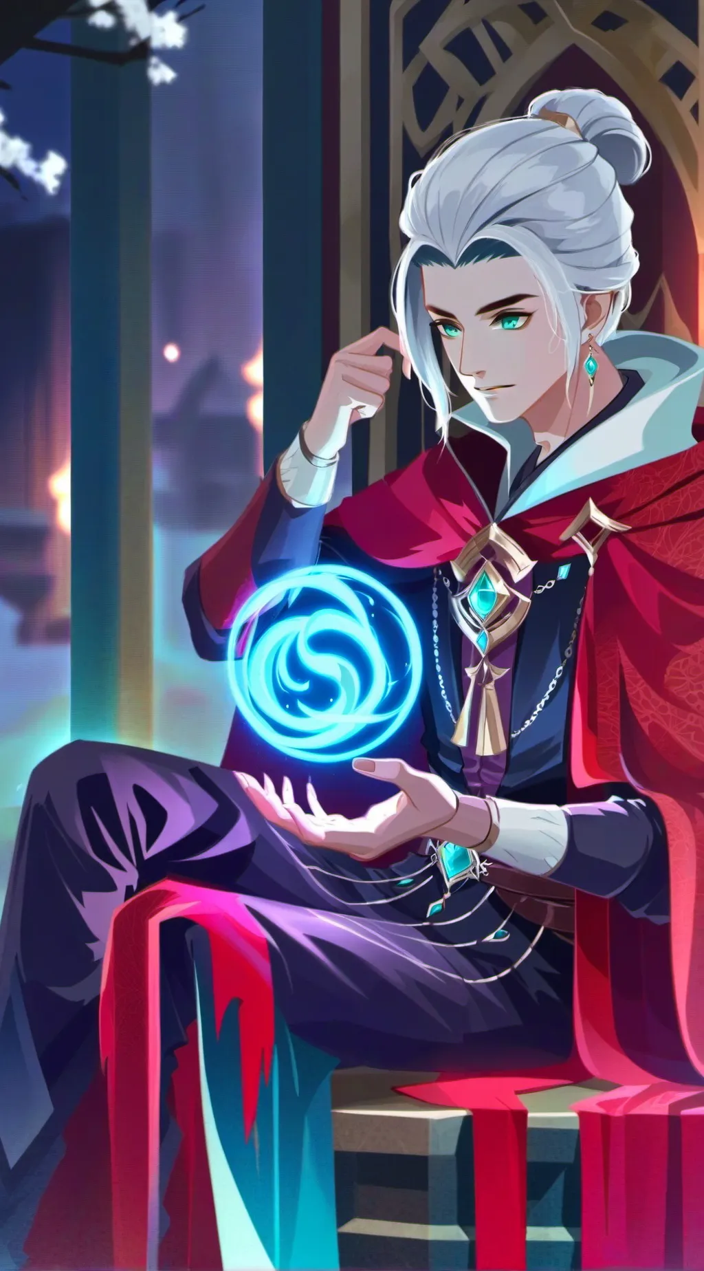 ai character: ◇•`/ANDOR/`•◇ background