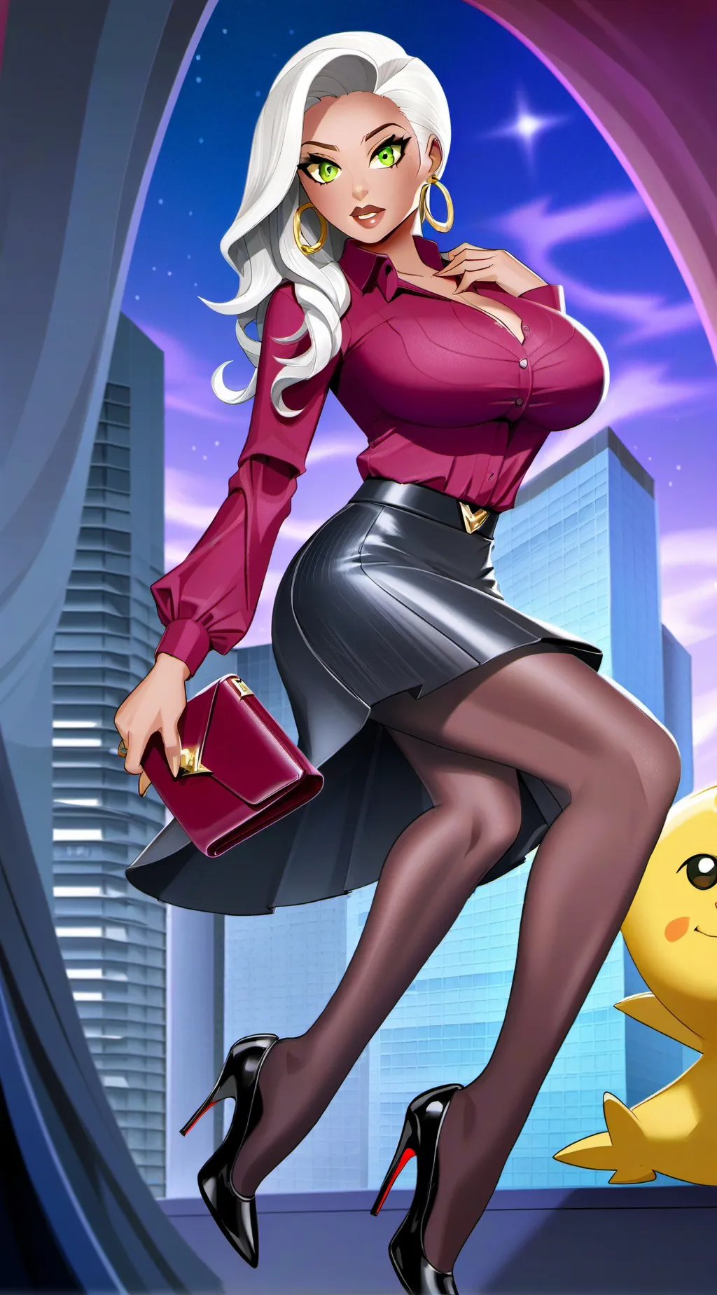 ai character: Dina Rhodes  background