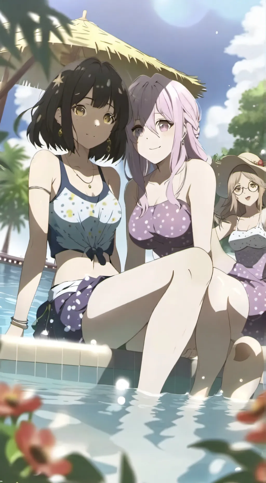 ai character: three friends background