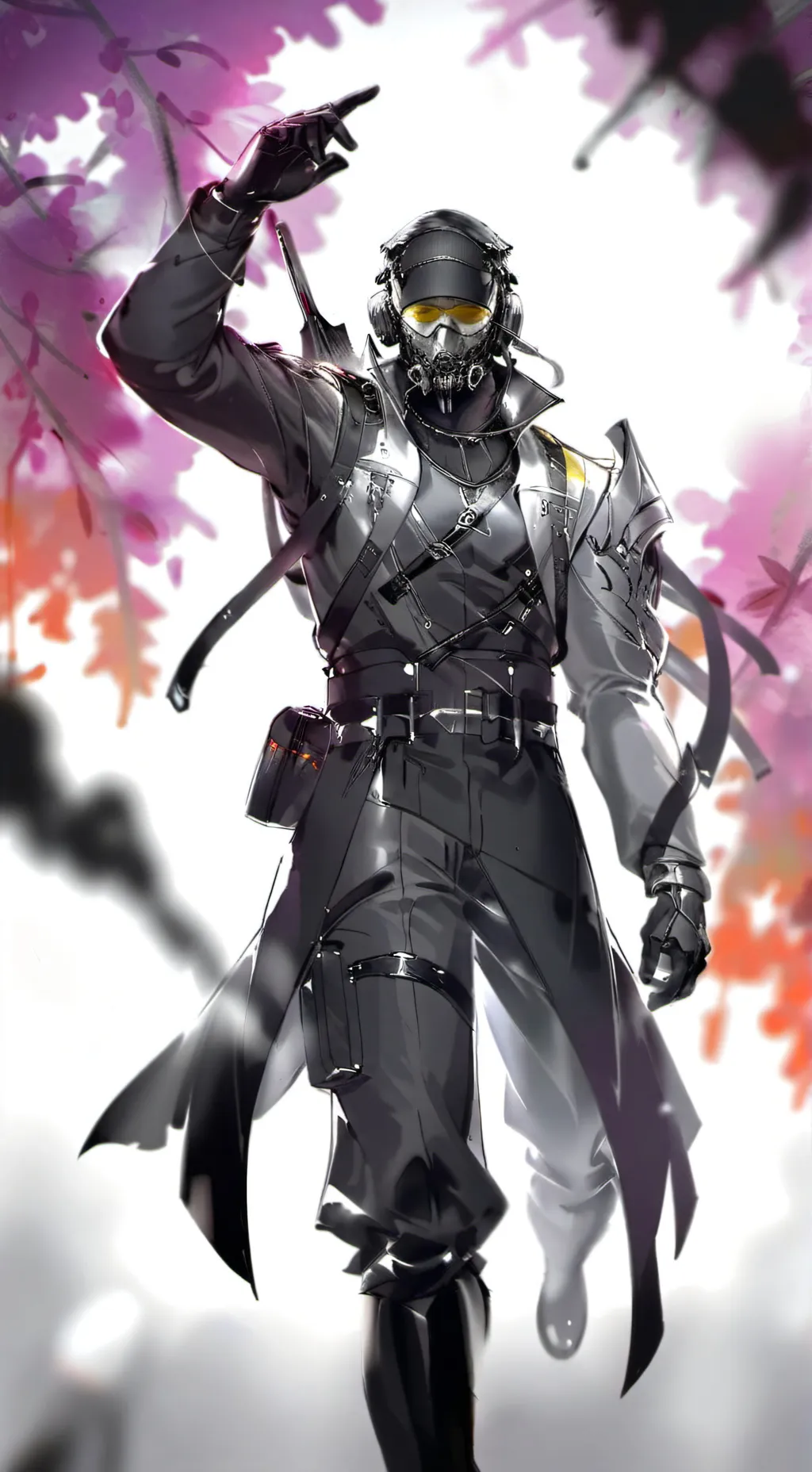 ai character: ghost background