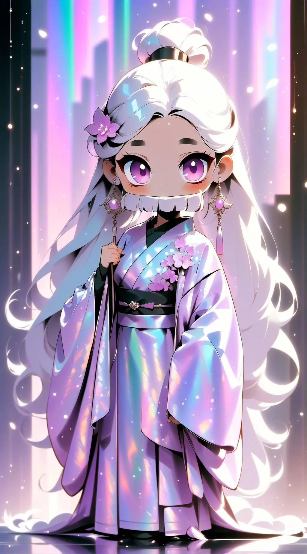 ai character: Black background