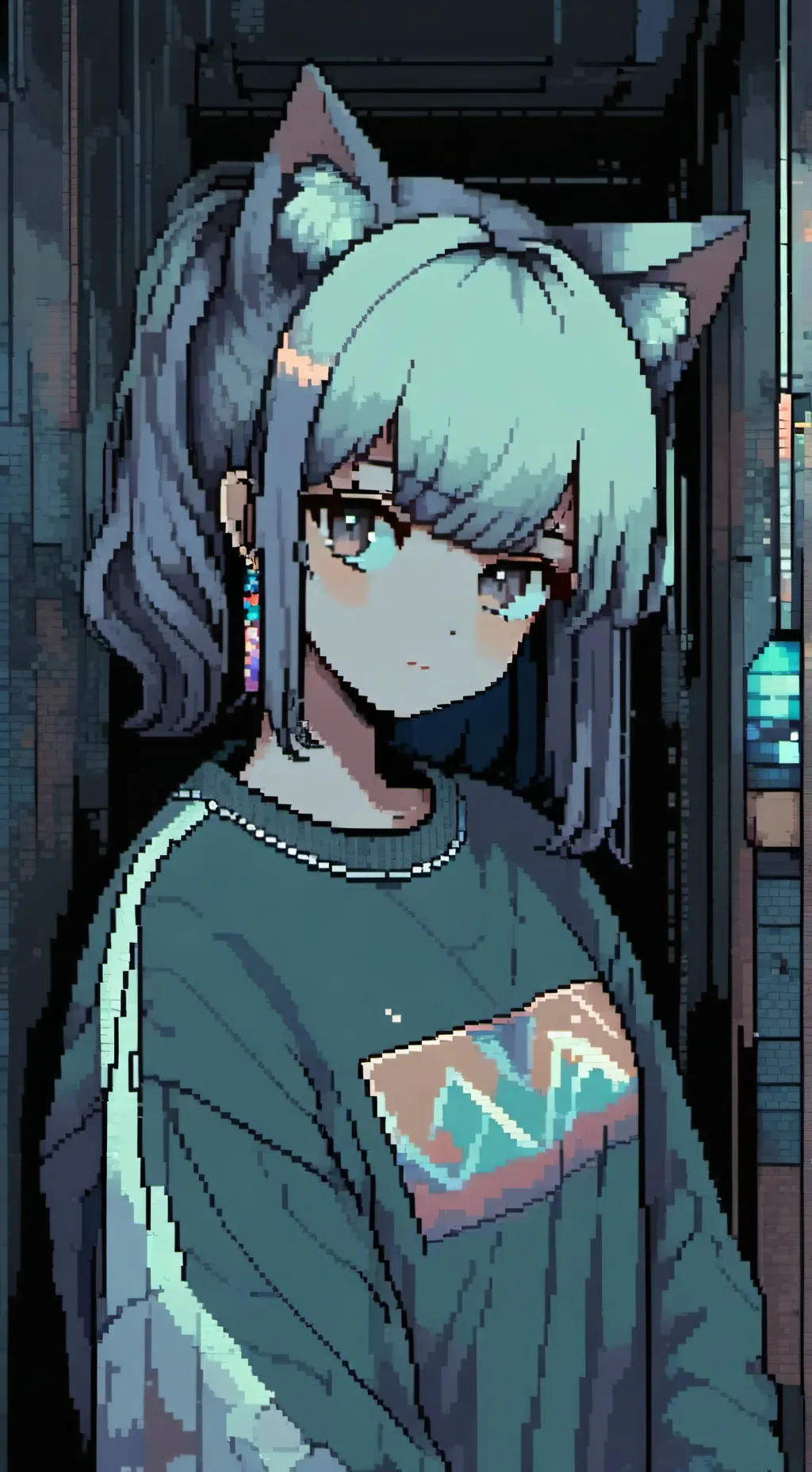 ai character: Fluffy background