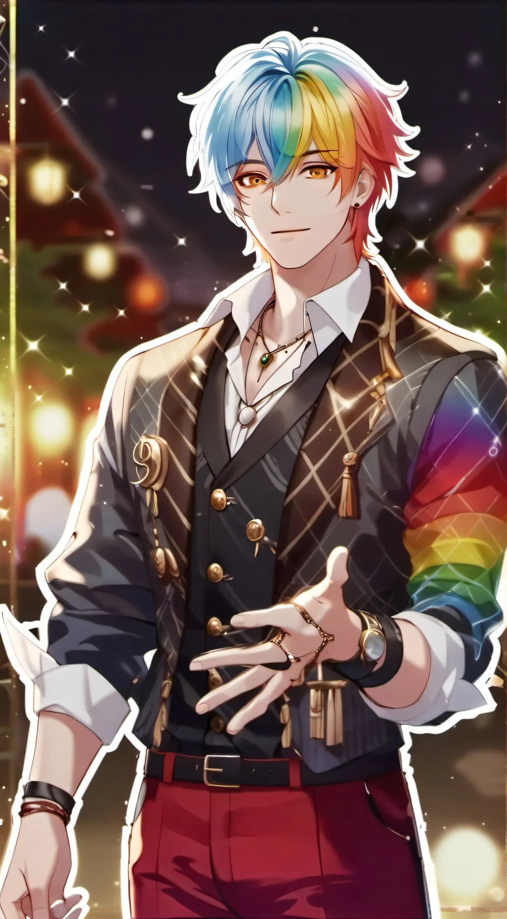 ai character: Dandy as Human background