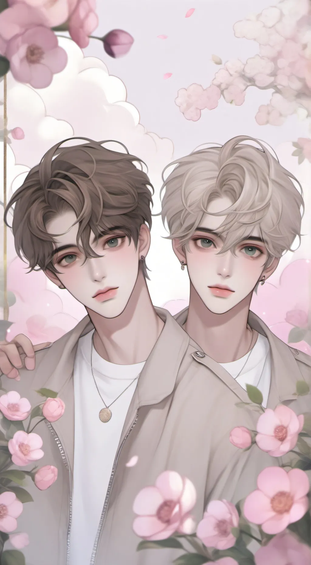 ai character: Dos Jóvenes🗣️🔥🍷 background