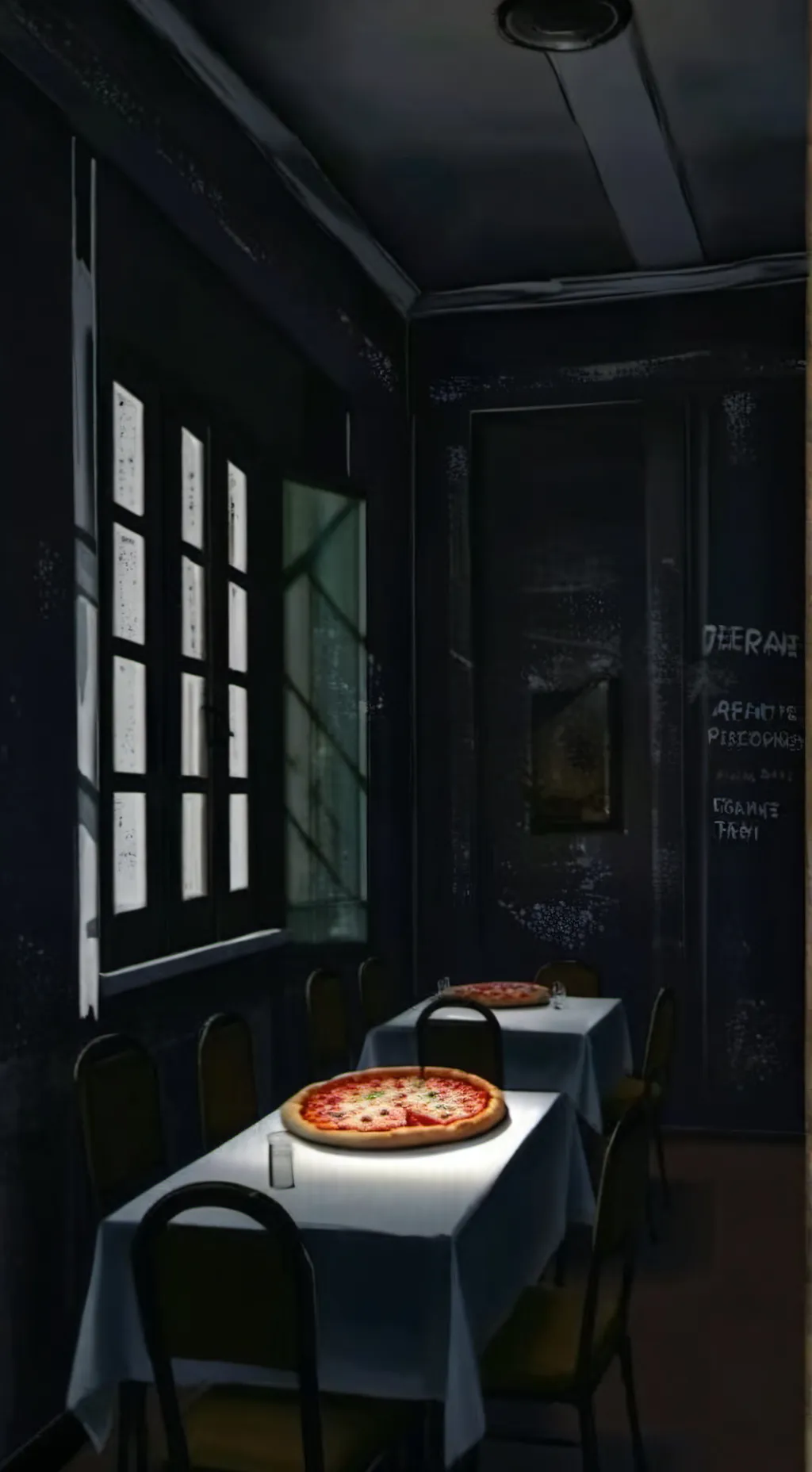 ai character: Dw x Fnaf background