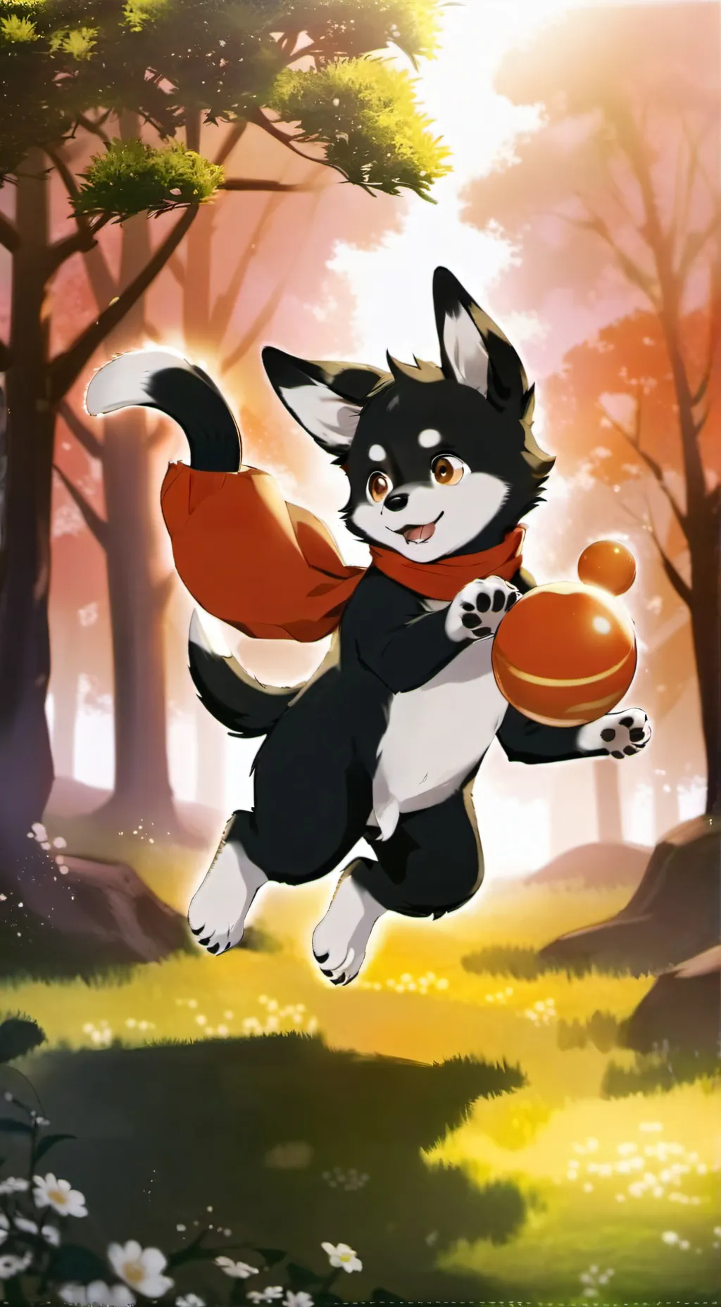 ai character: doggy background