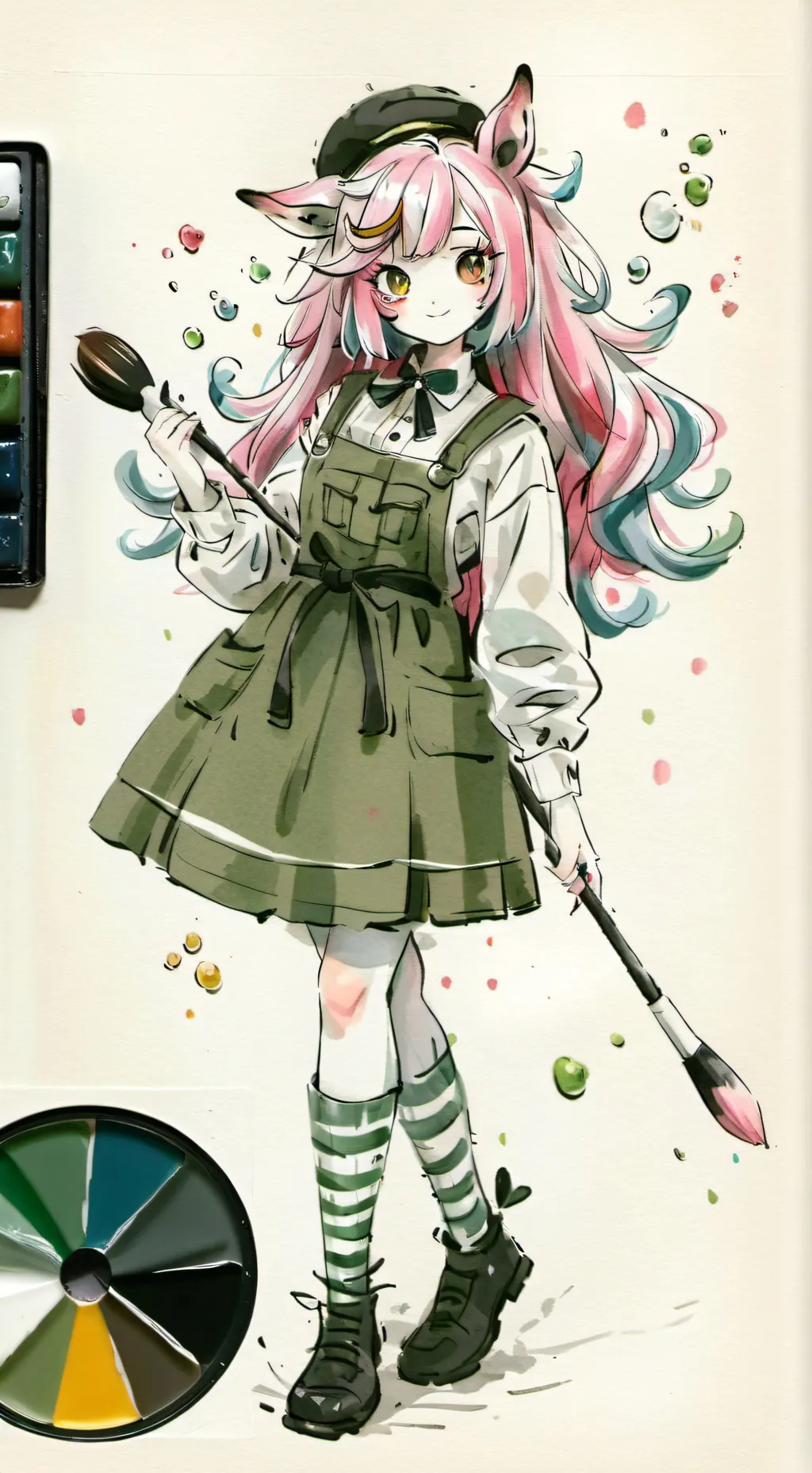 ai character: Sky Pastel background