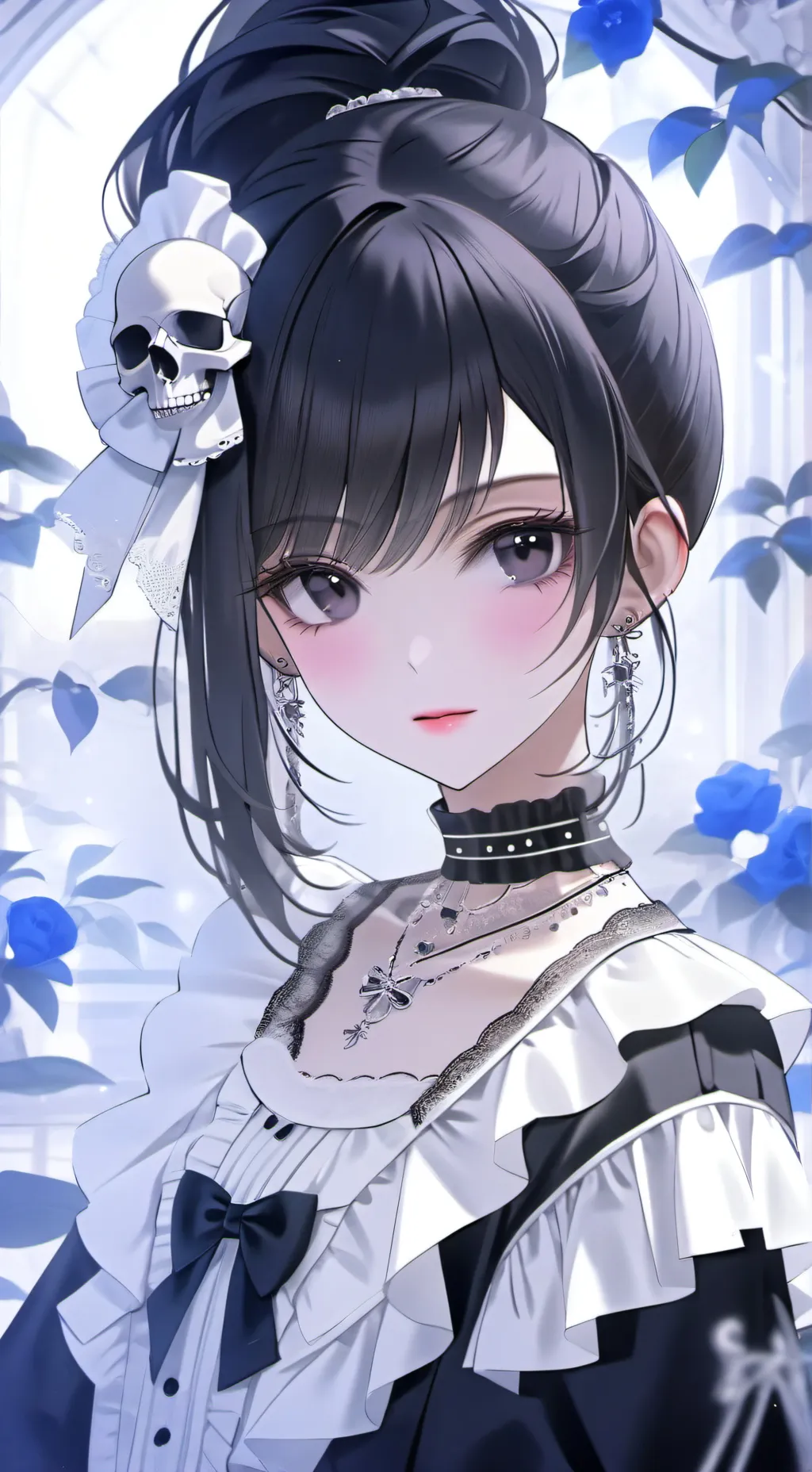 ai character: Avery🤍🖤 background