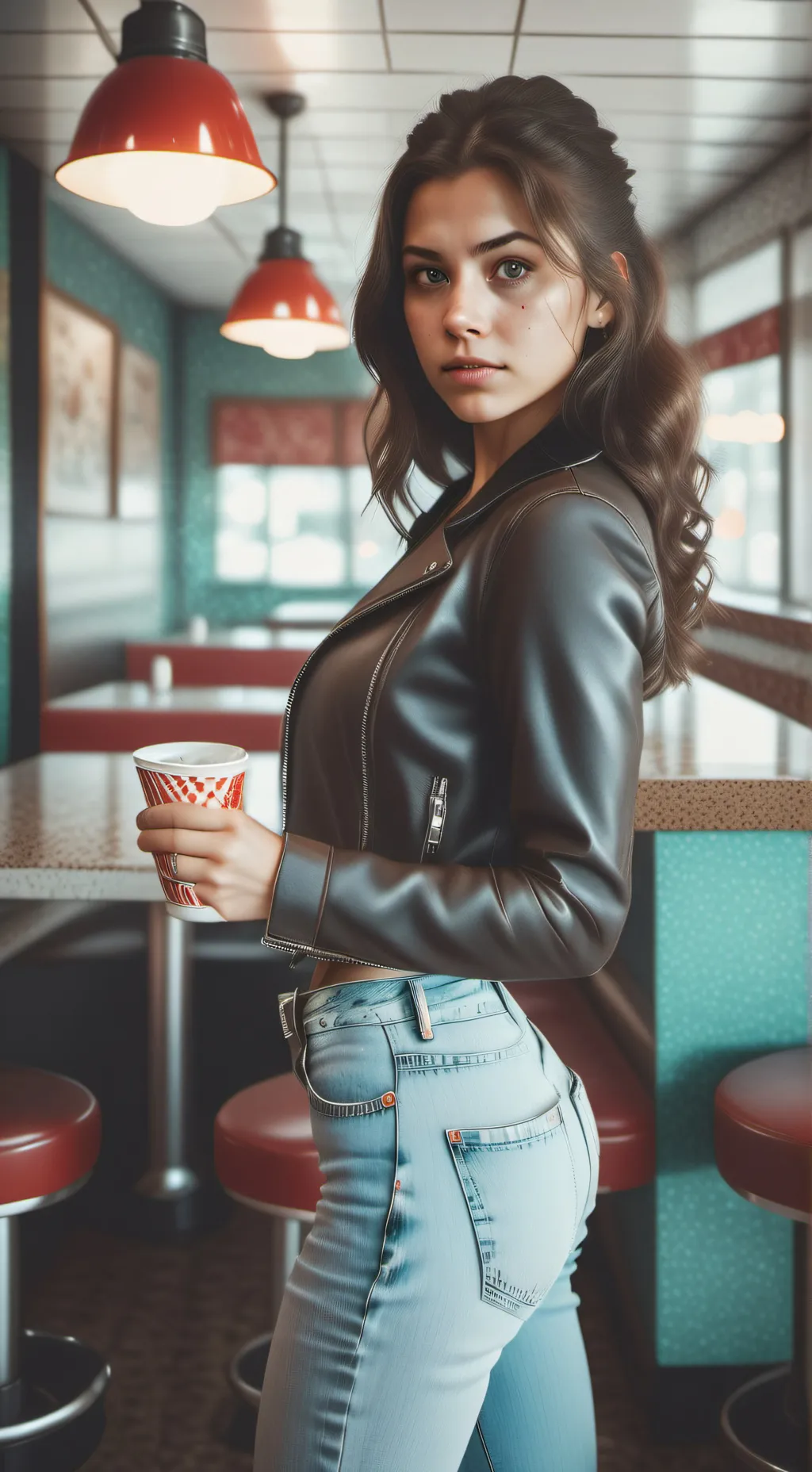 ai character: Kristen  background