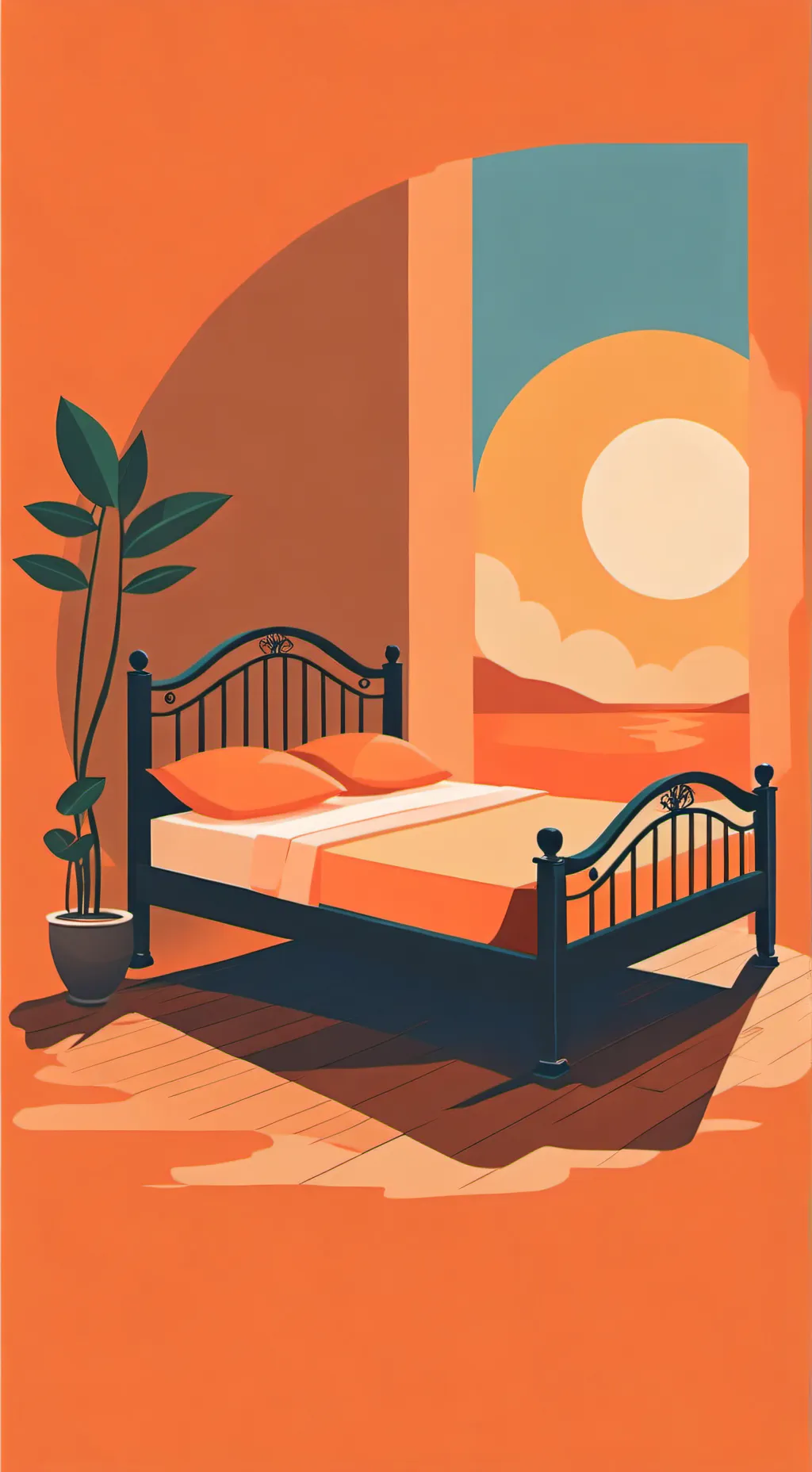 ai character: sussy bed background