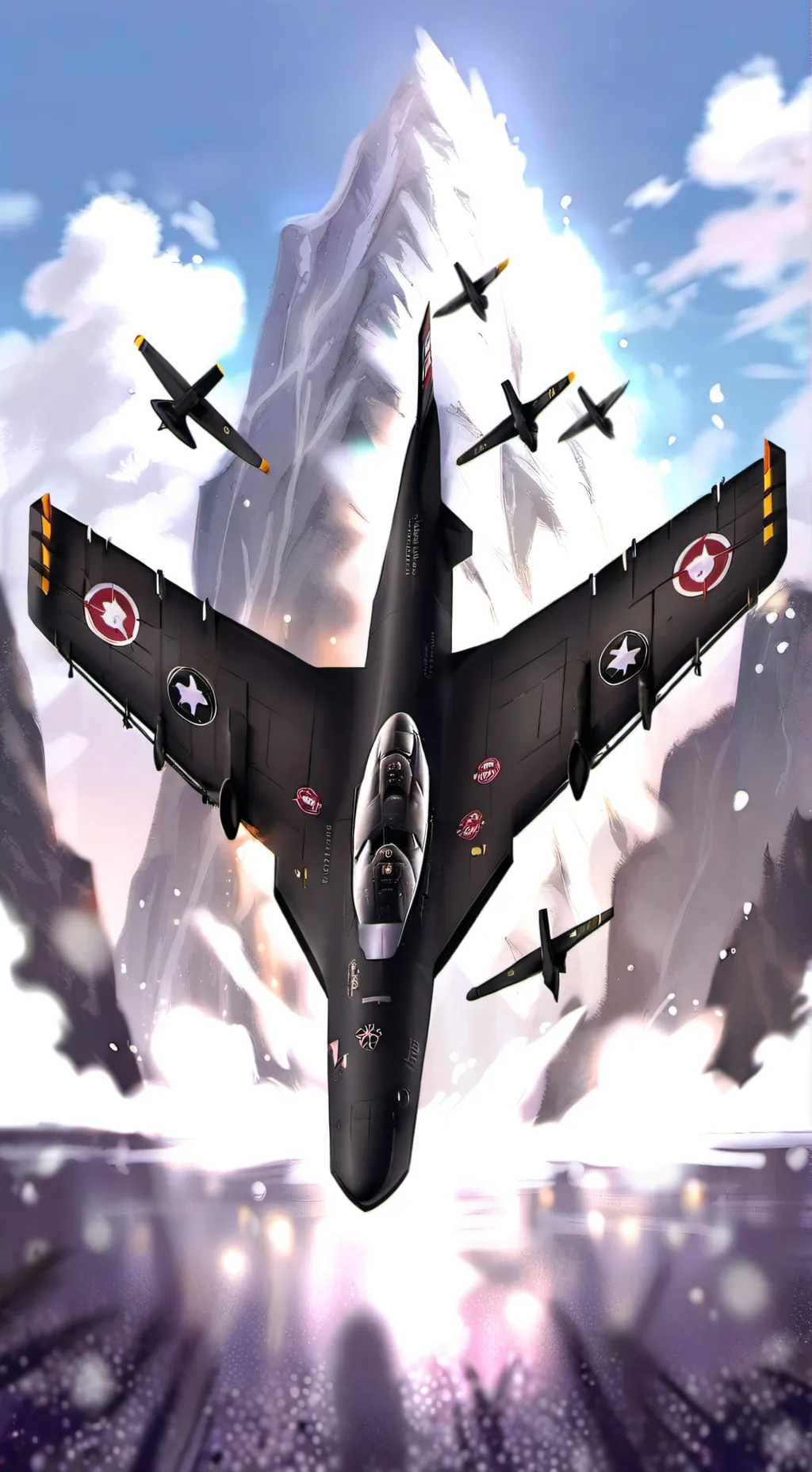 ai character: B2 ghost background