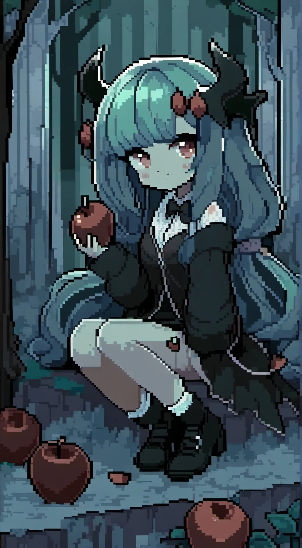 ai character: ★candy apple★ background