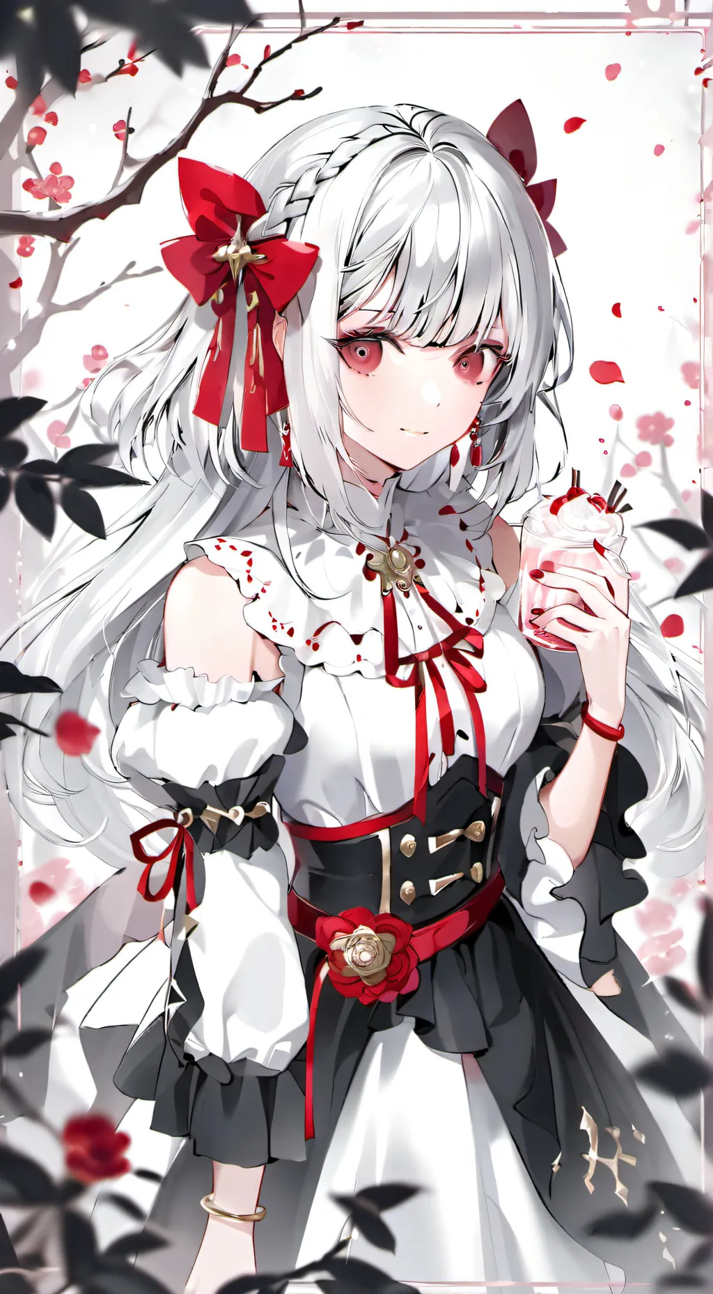 ai character: Gótica background