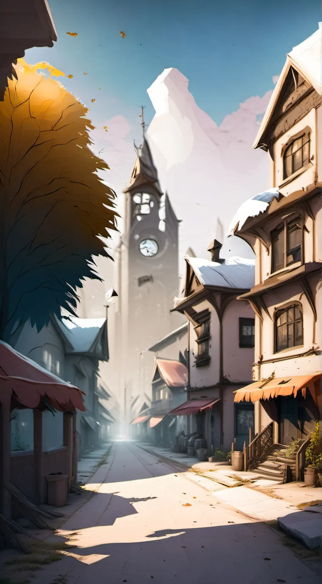 ai character: creepypasta town background