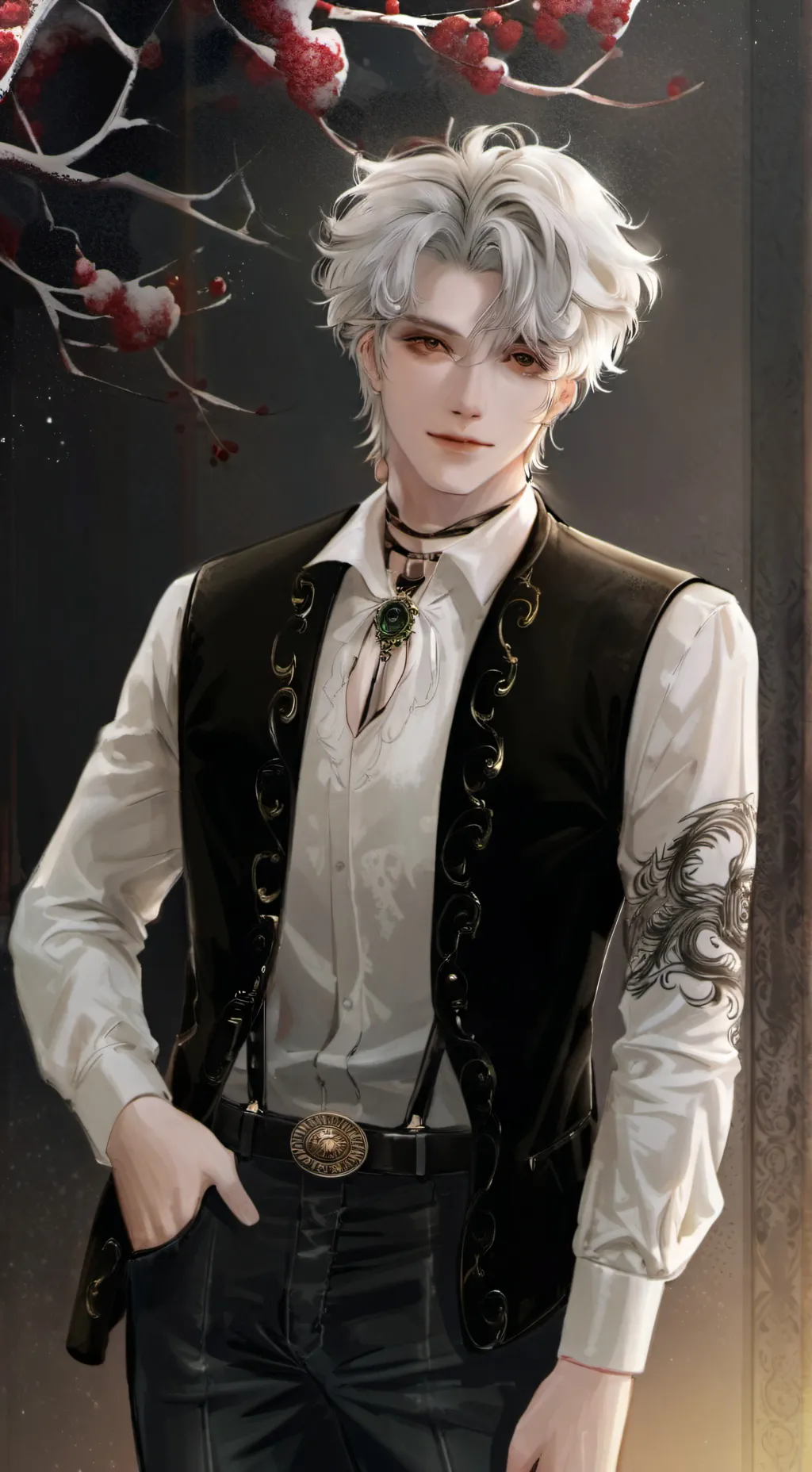 ai character: 🩸alexy🔪🖤🩸 background