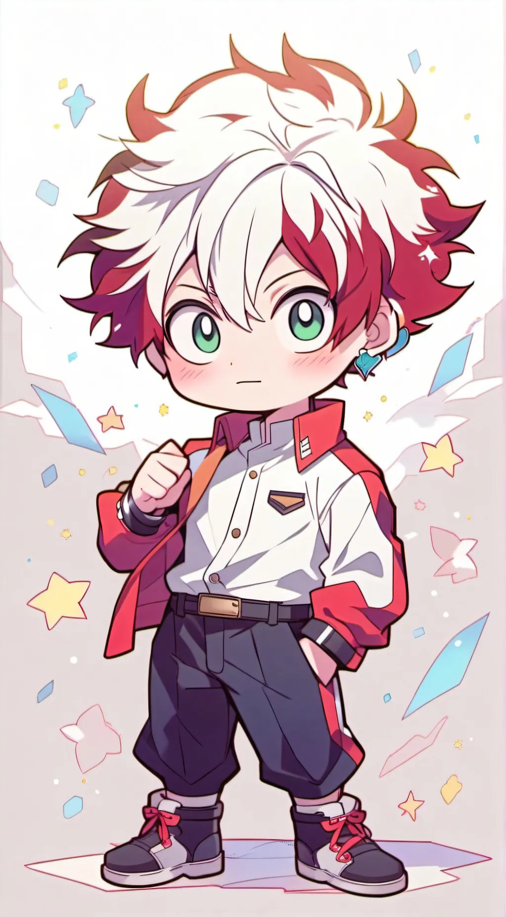 ai character: Shoto Todoroki background