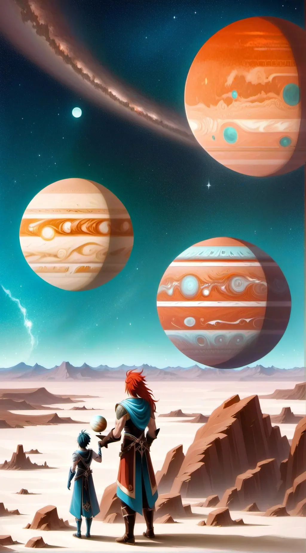 ai character: Jupiter  background