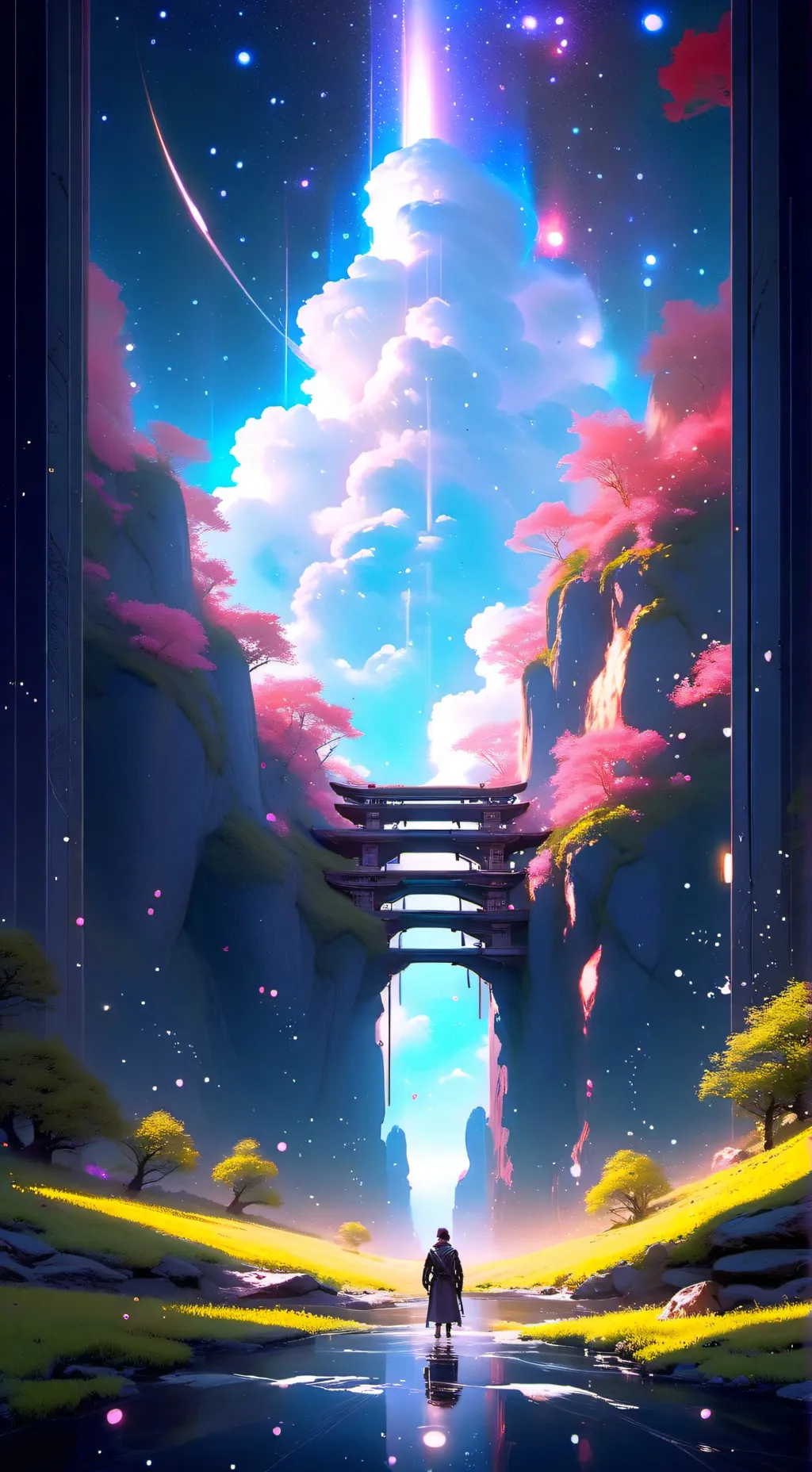 ai character: say hi, NOW background