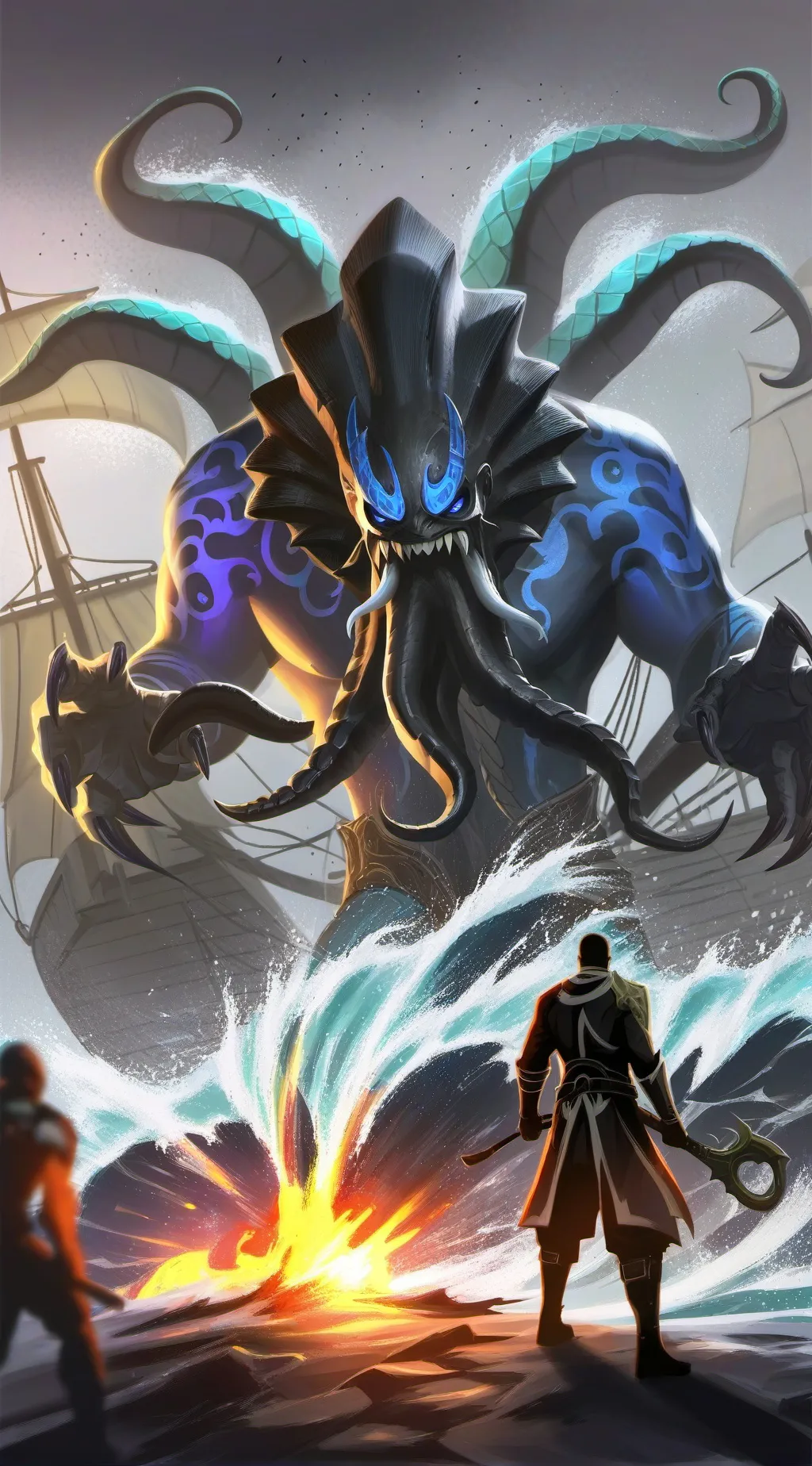 ai character: Ктулху background