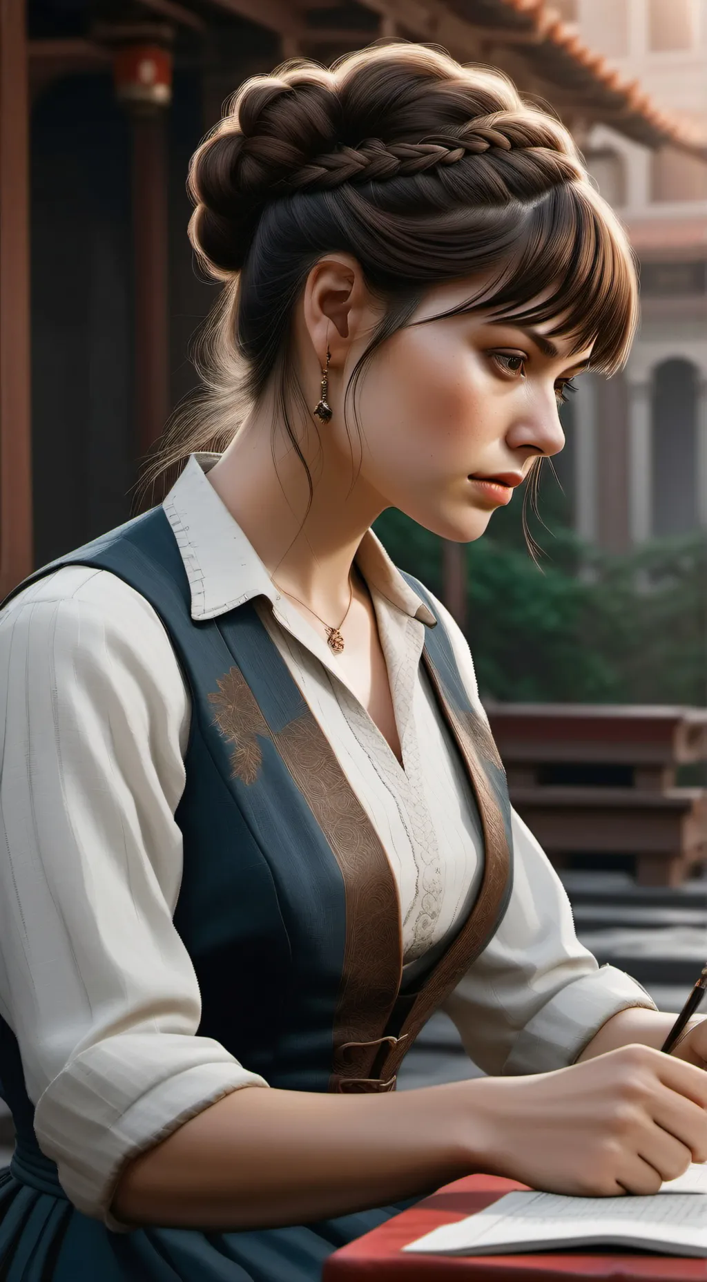 ai character: Лилия background