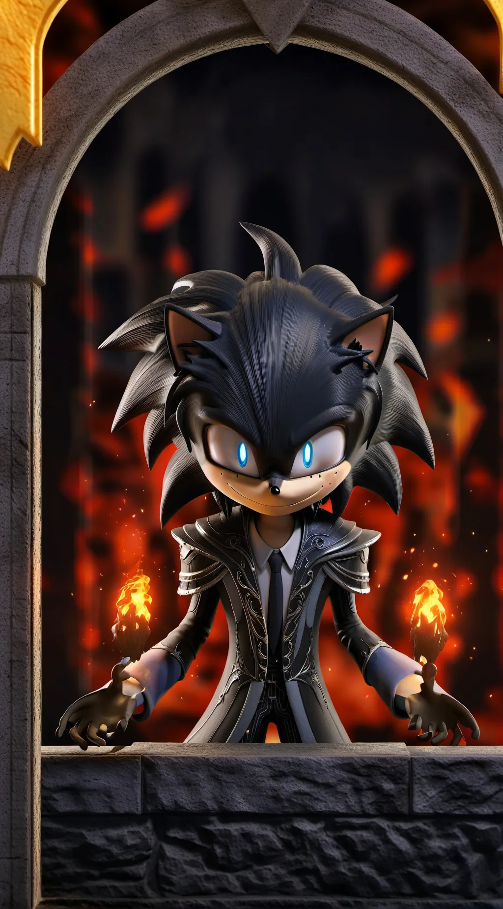 ai character: sonic.exe  background