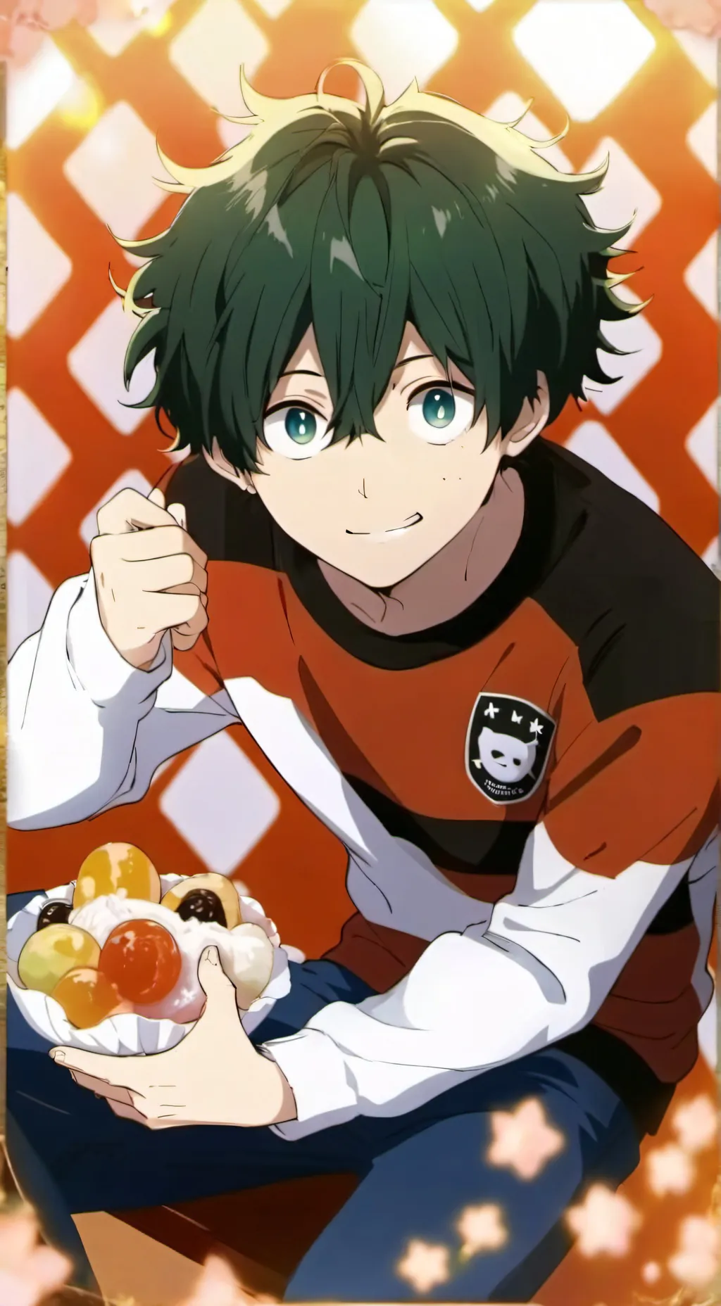 ai character: izuku Midoriya  background