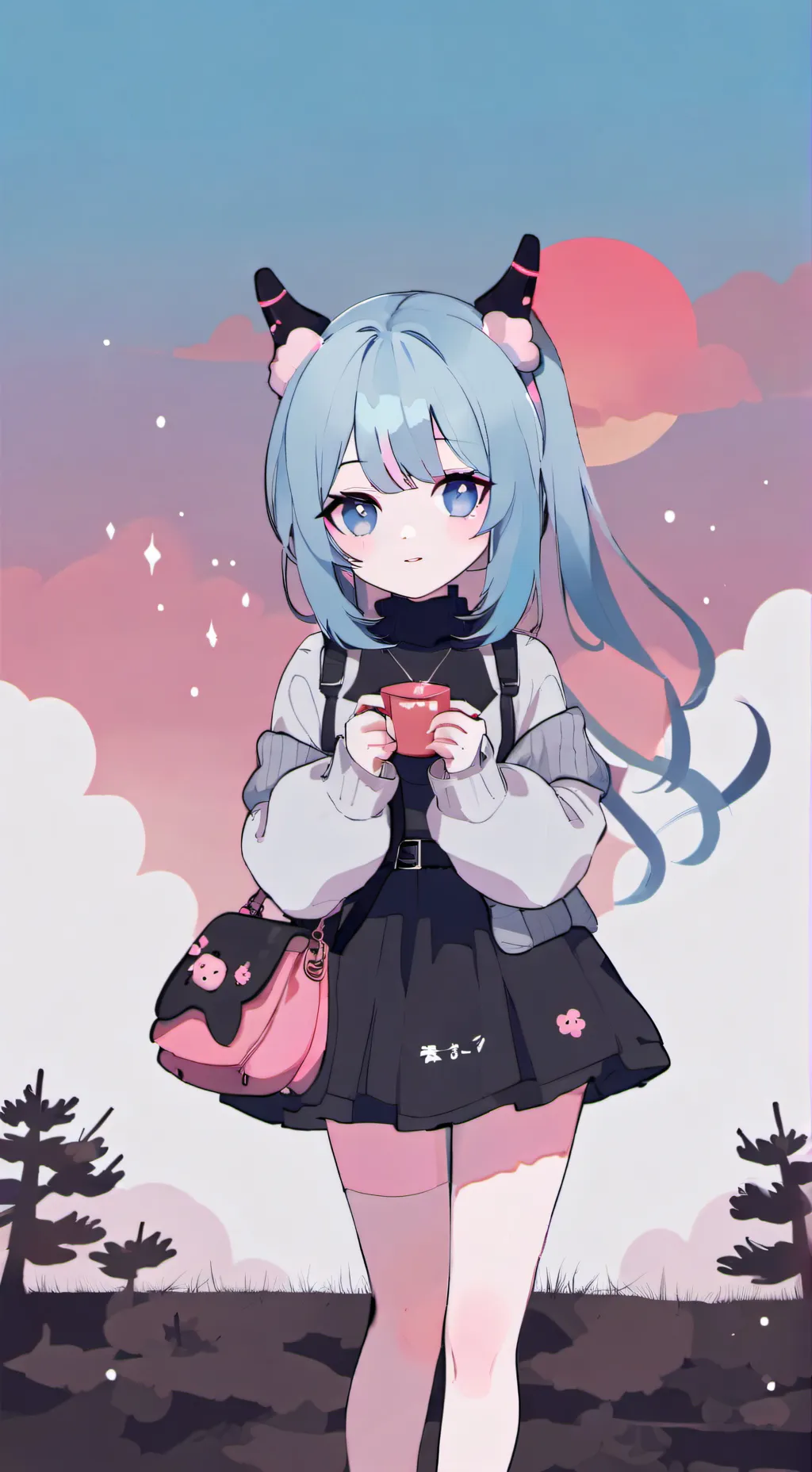 ai character: Miku :3 background