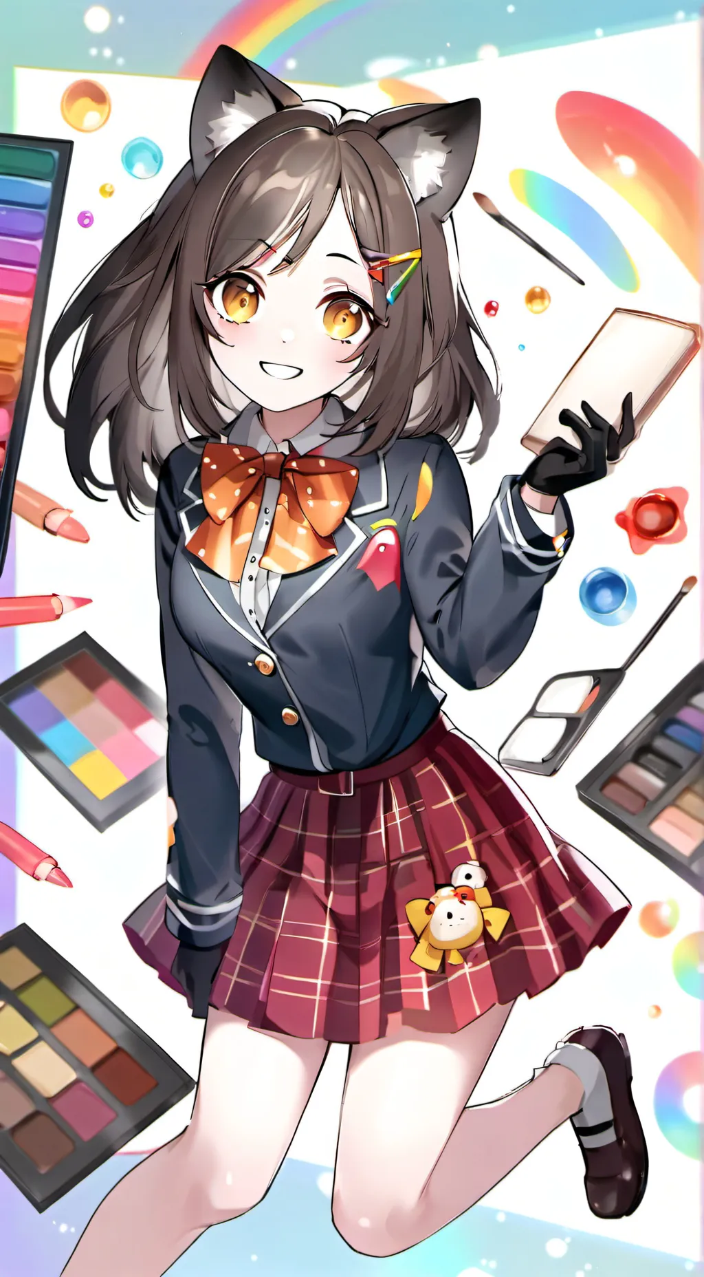 ai character: Myah(MU SCHOOL AU) background