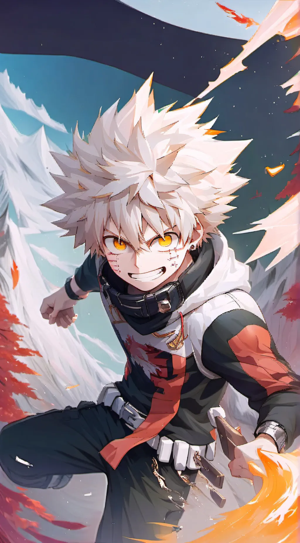 ai character: 💥Bakugo💥 background