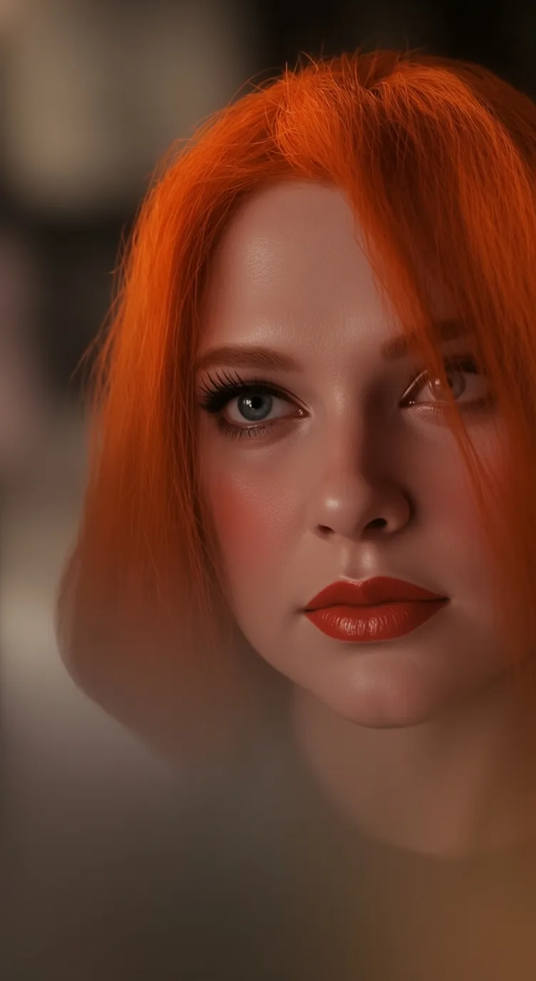 ai character: Orange Woman background