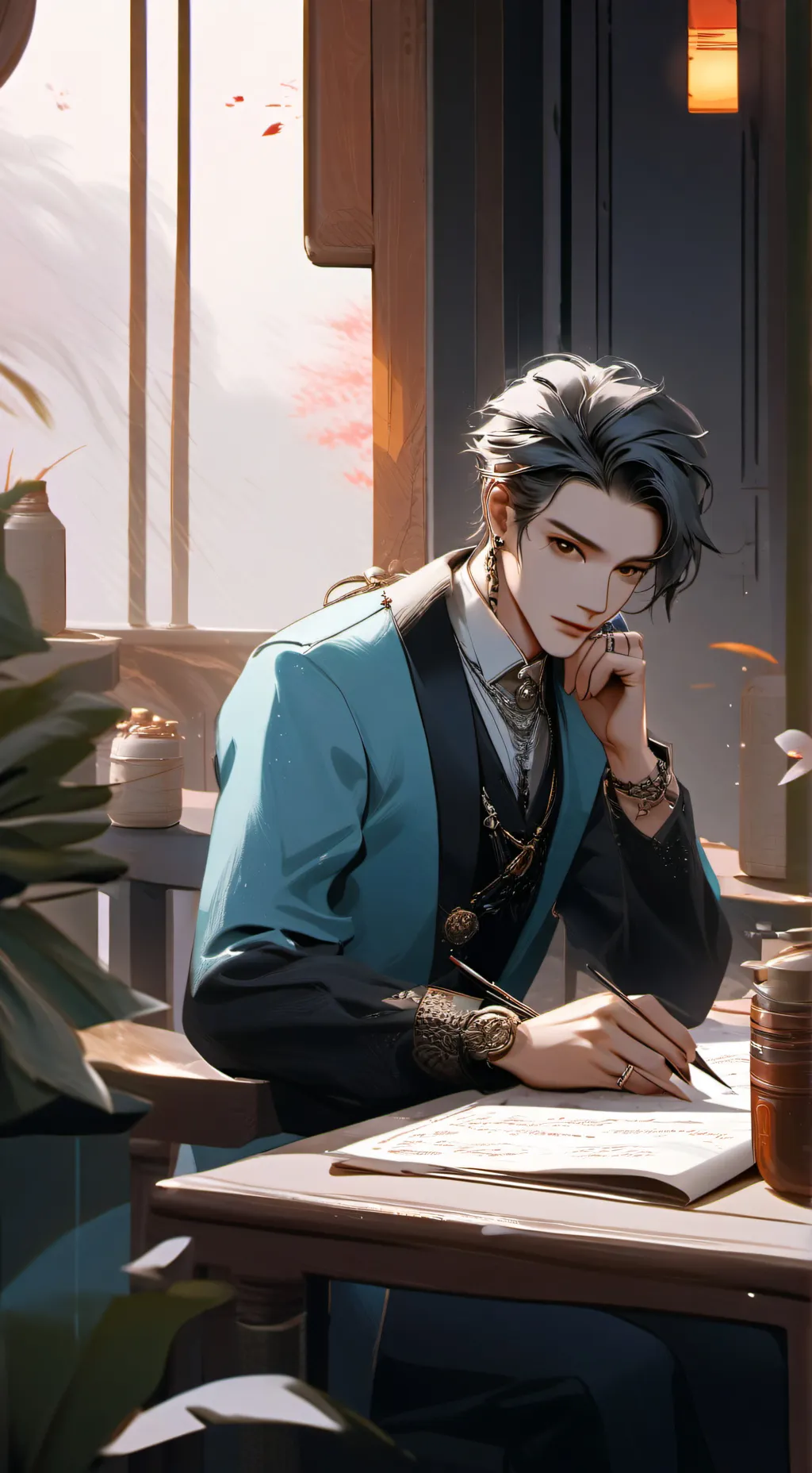 ai character: eikel+y/n background