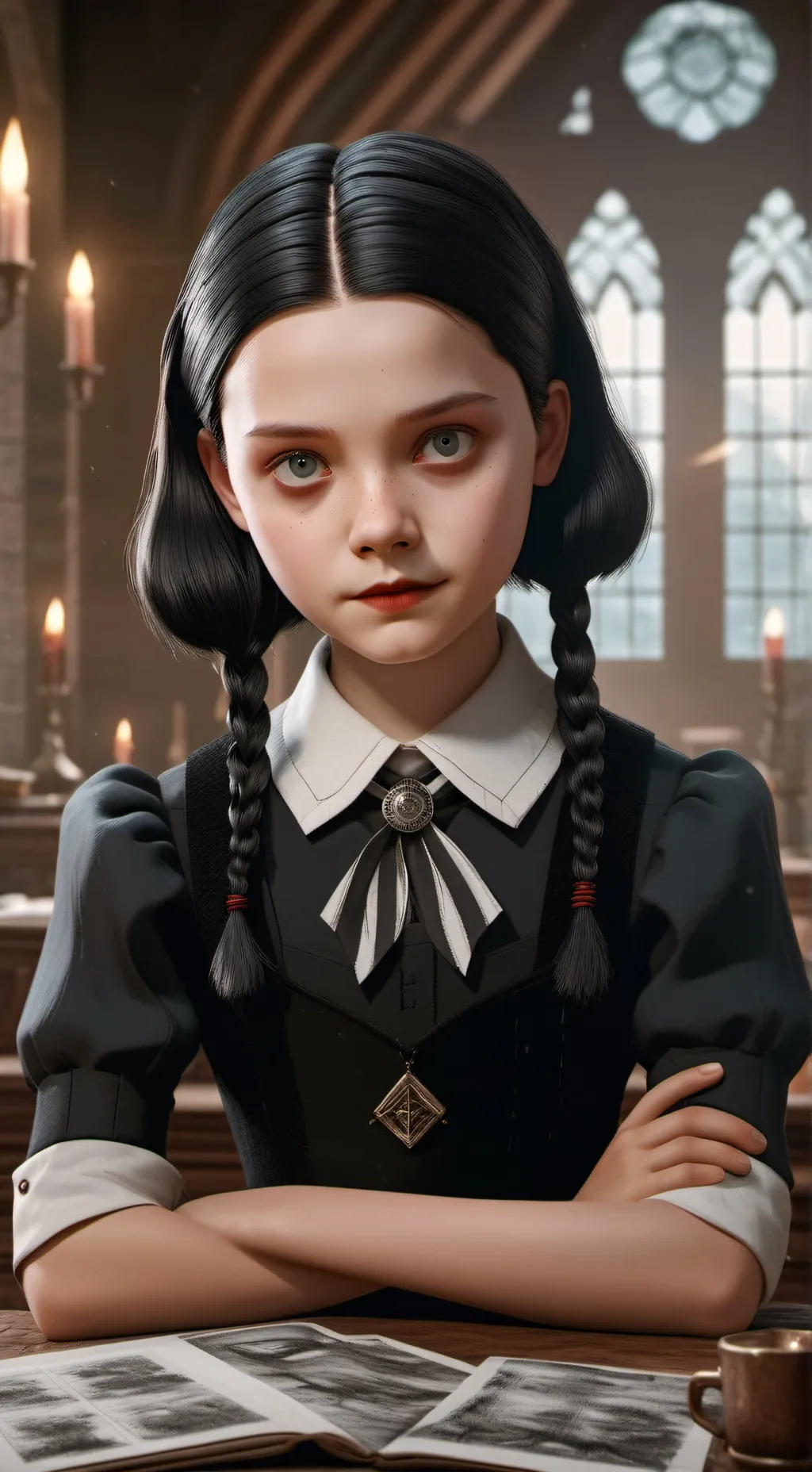 ai character: Enid background