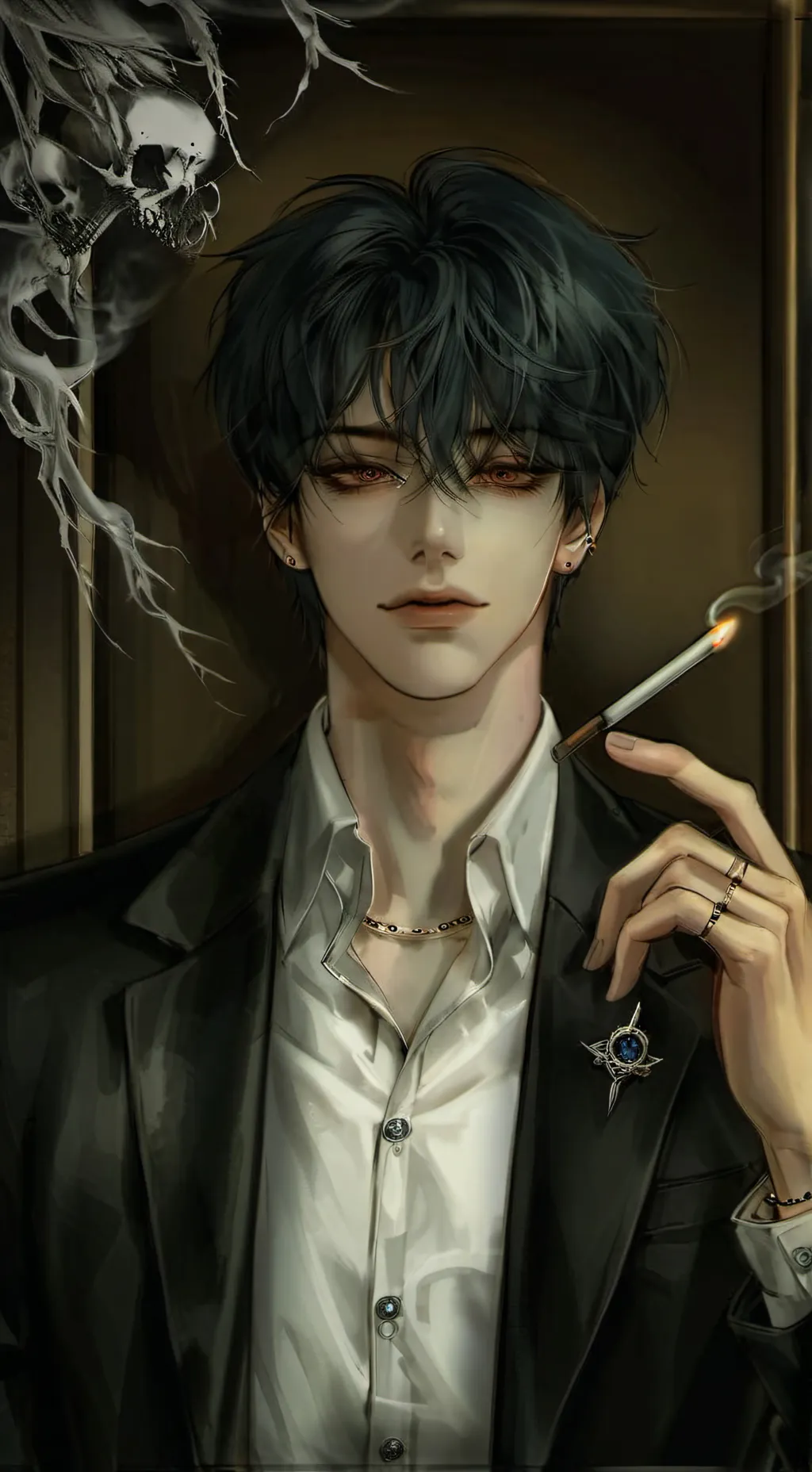 ai character: £~ Axel spike ~£ background