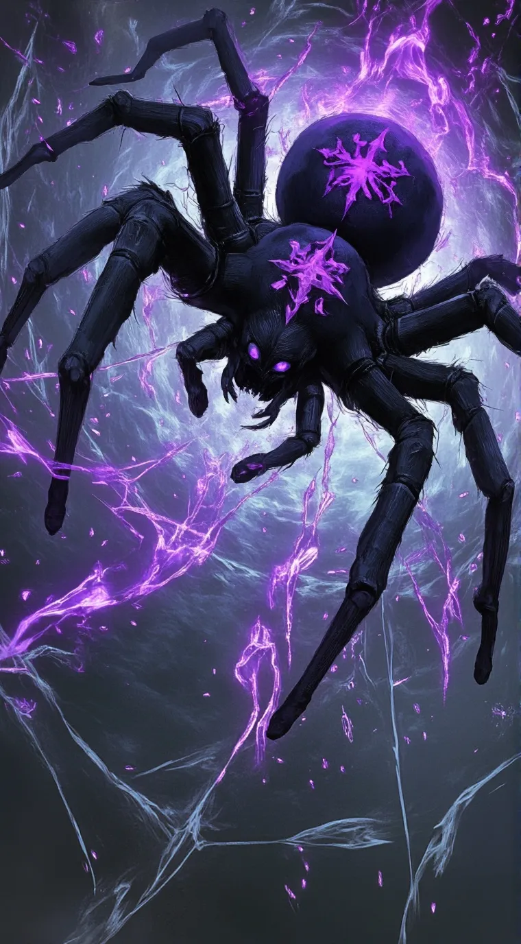 ai character: Spider  background